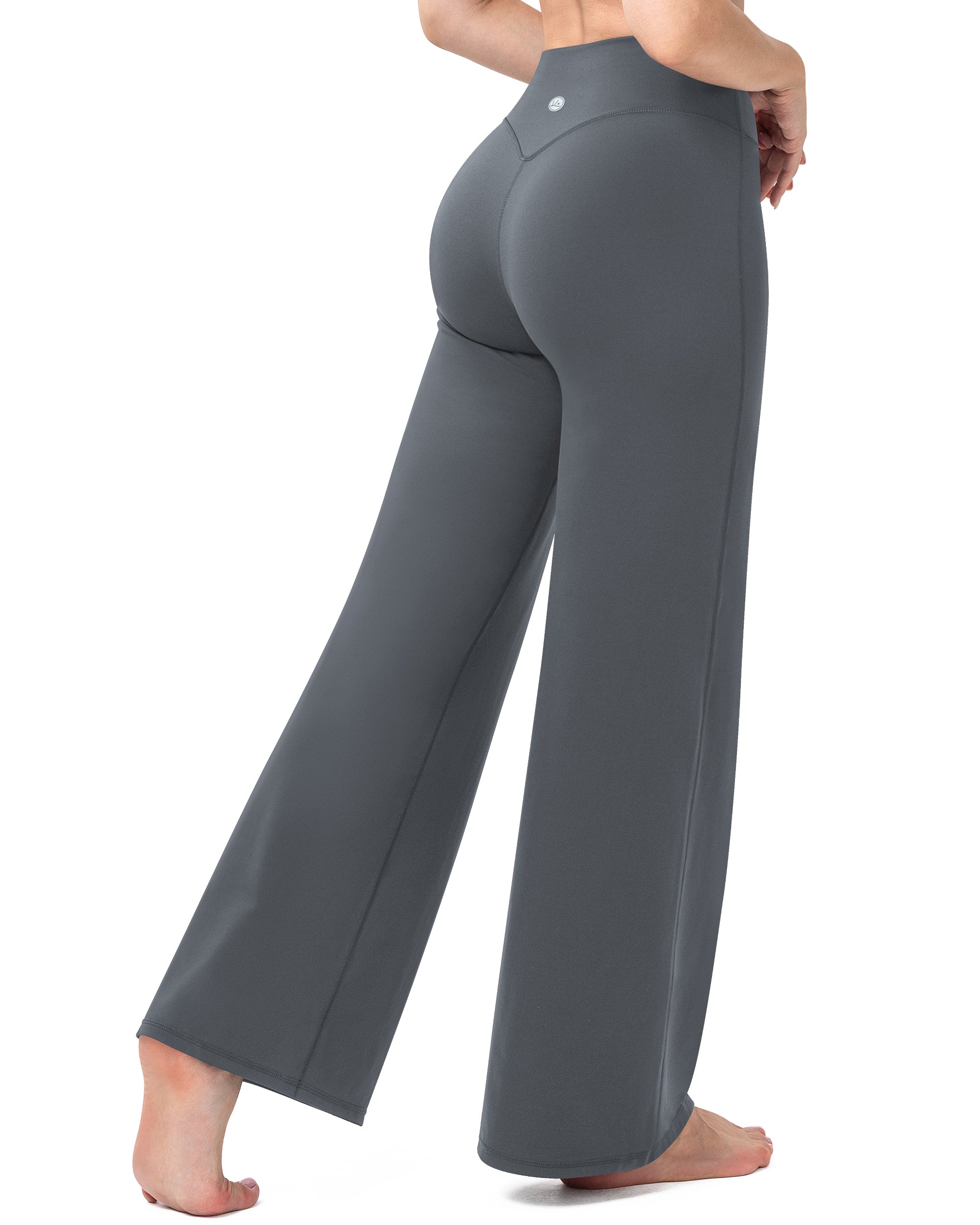Wide Leg Yoga Pants for Women High Waisted Straight Gym Leggings 31"  260404