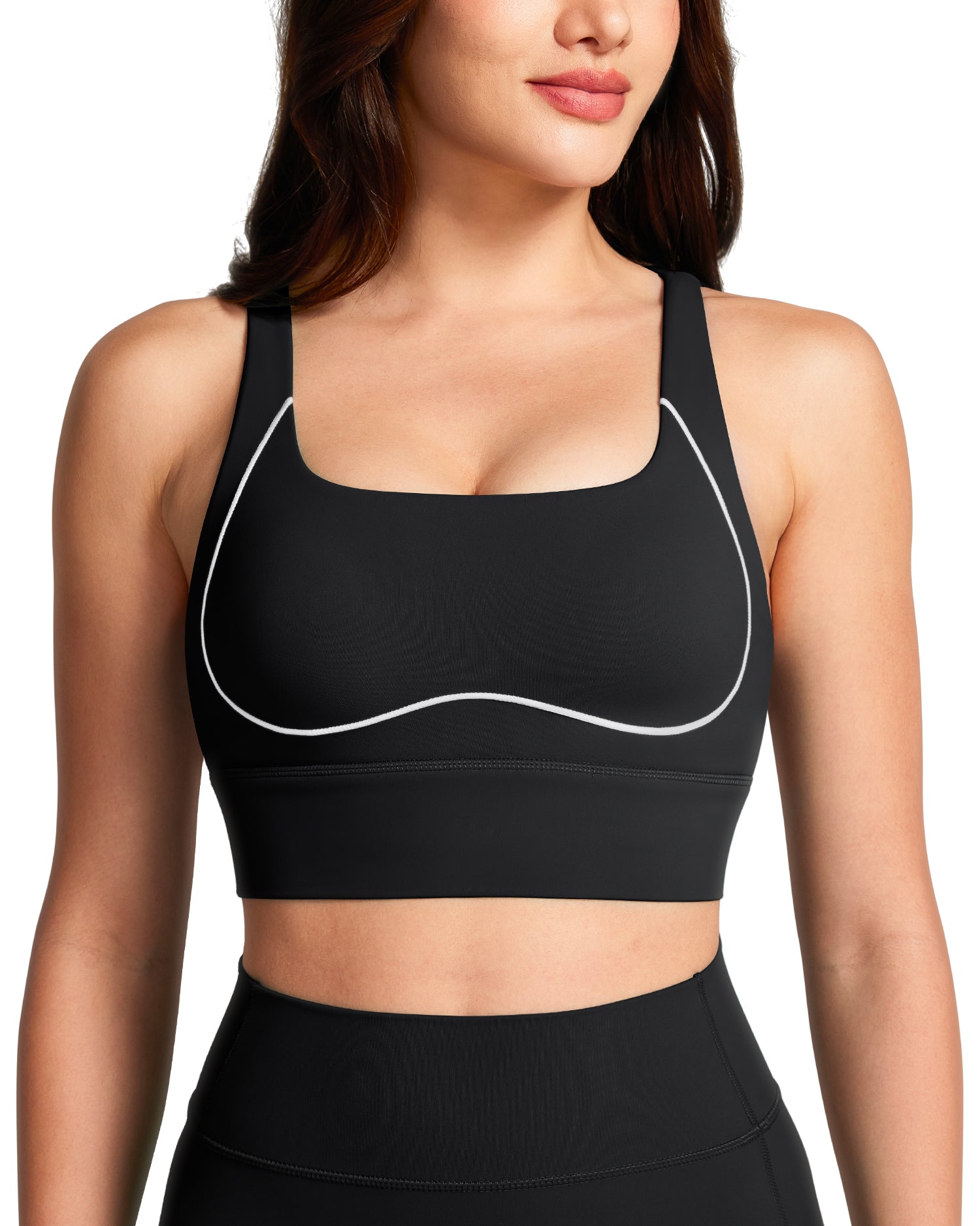 Contrast Stitching Sports Bras 251708
