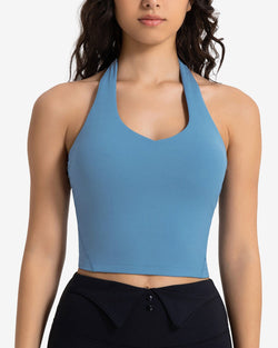 Neck Longline Sports Bra - Padded DAW052