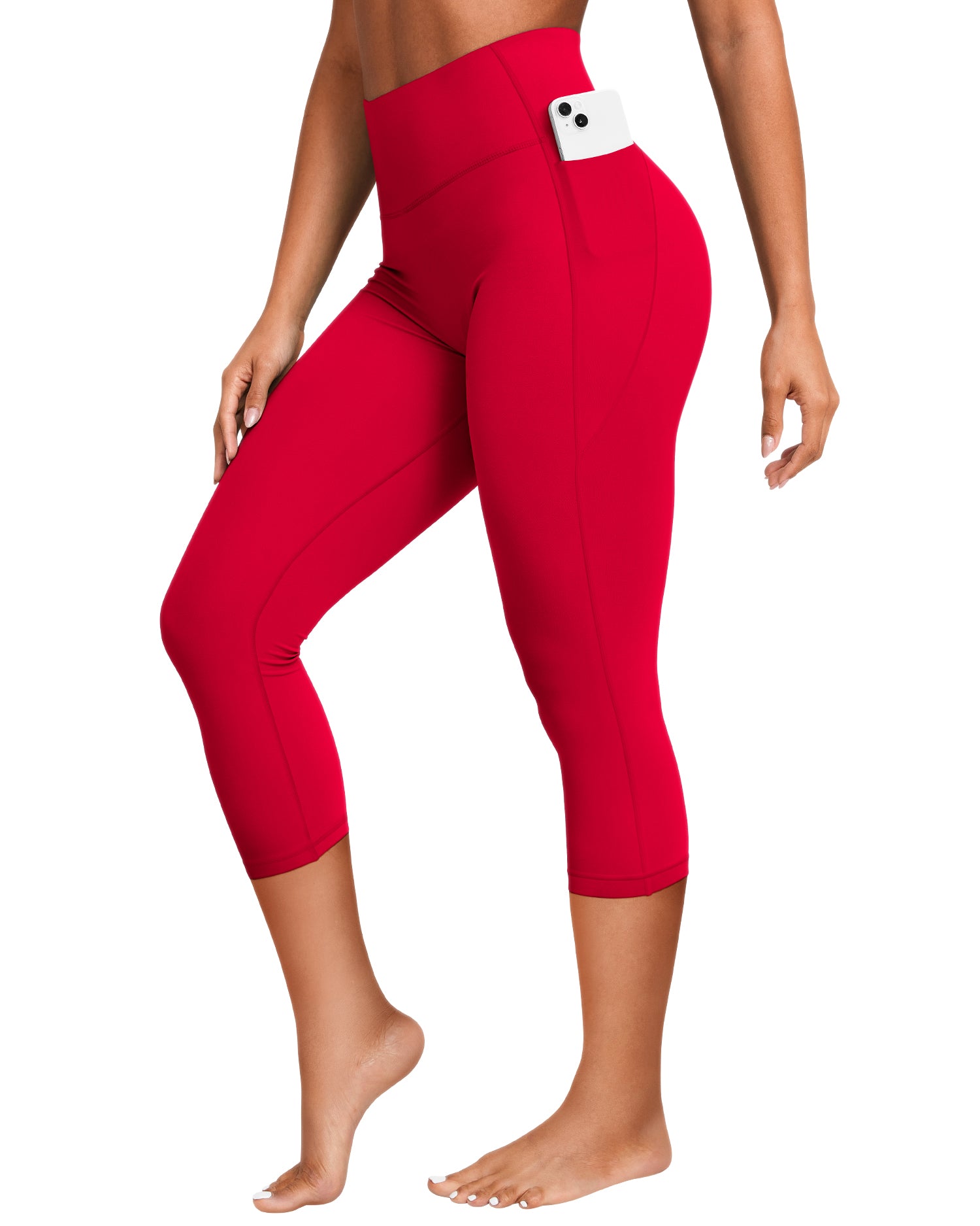 19" Bareluxe Capri Leggings with Pockets for Women 254204