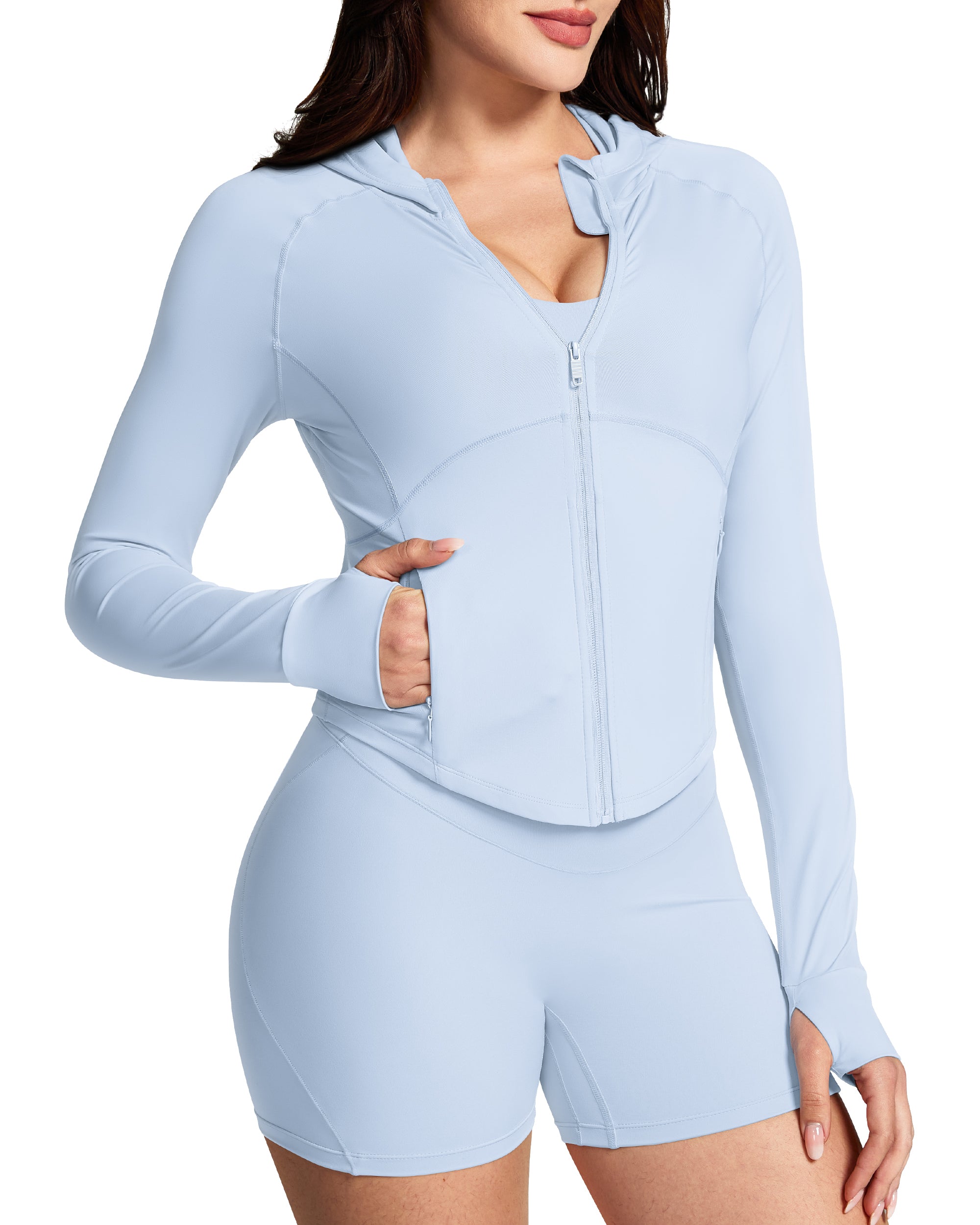 UPF 50+ Sun Protection Hoodie Jacket for Women 250719