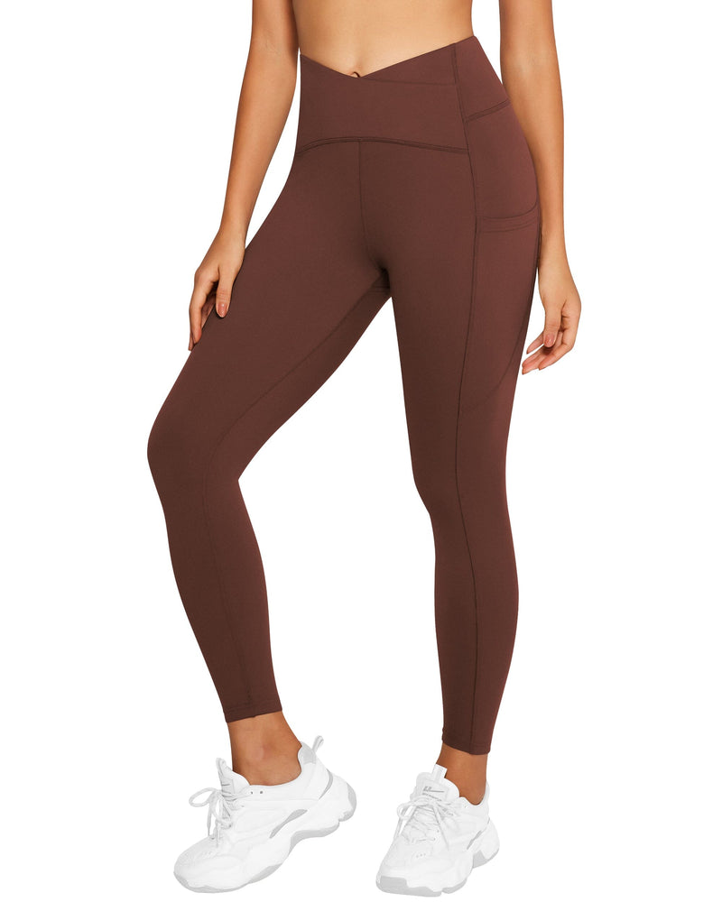 Crossover High Waisted Leggings 230204 – QUEENIEKE