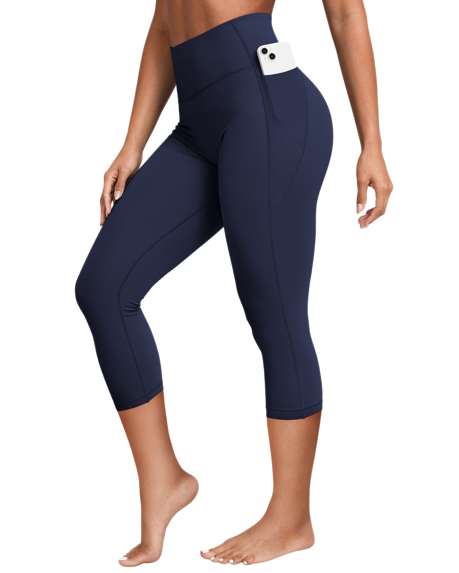 19" Bareluxe Capri Leggings with Pockets for Women 254204