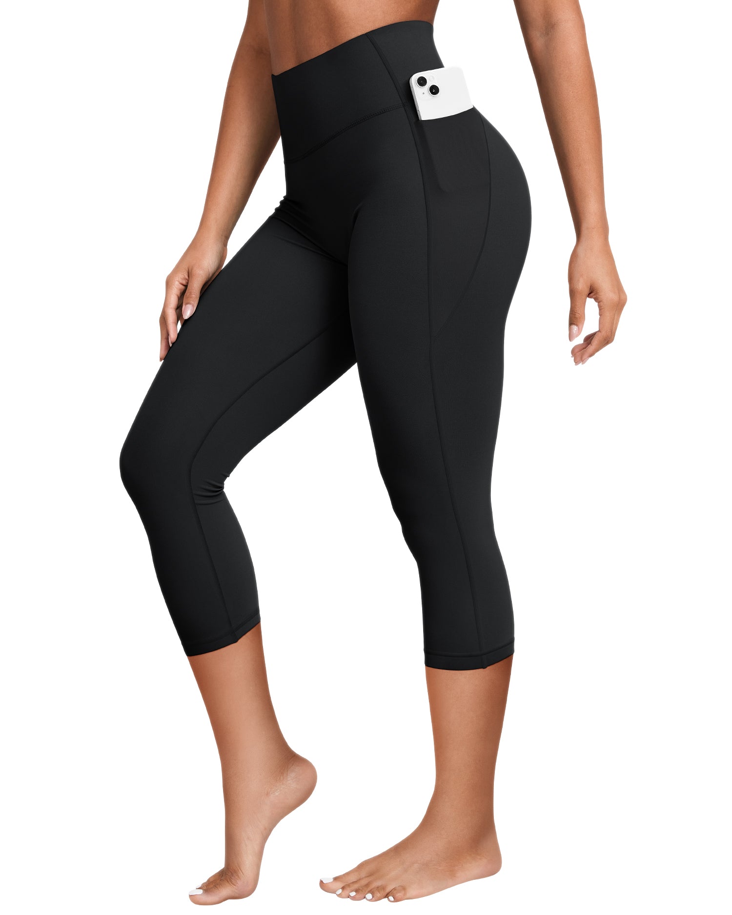 19" Bareluxe Capri Leggings with Pockets for Women 254204