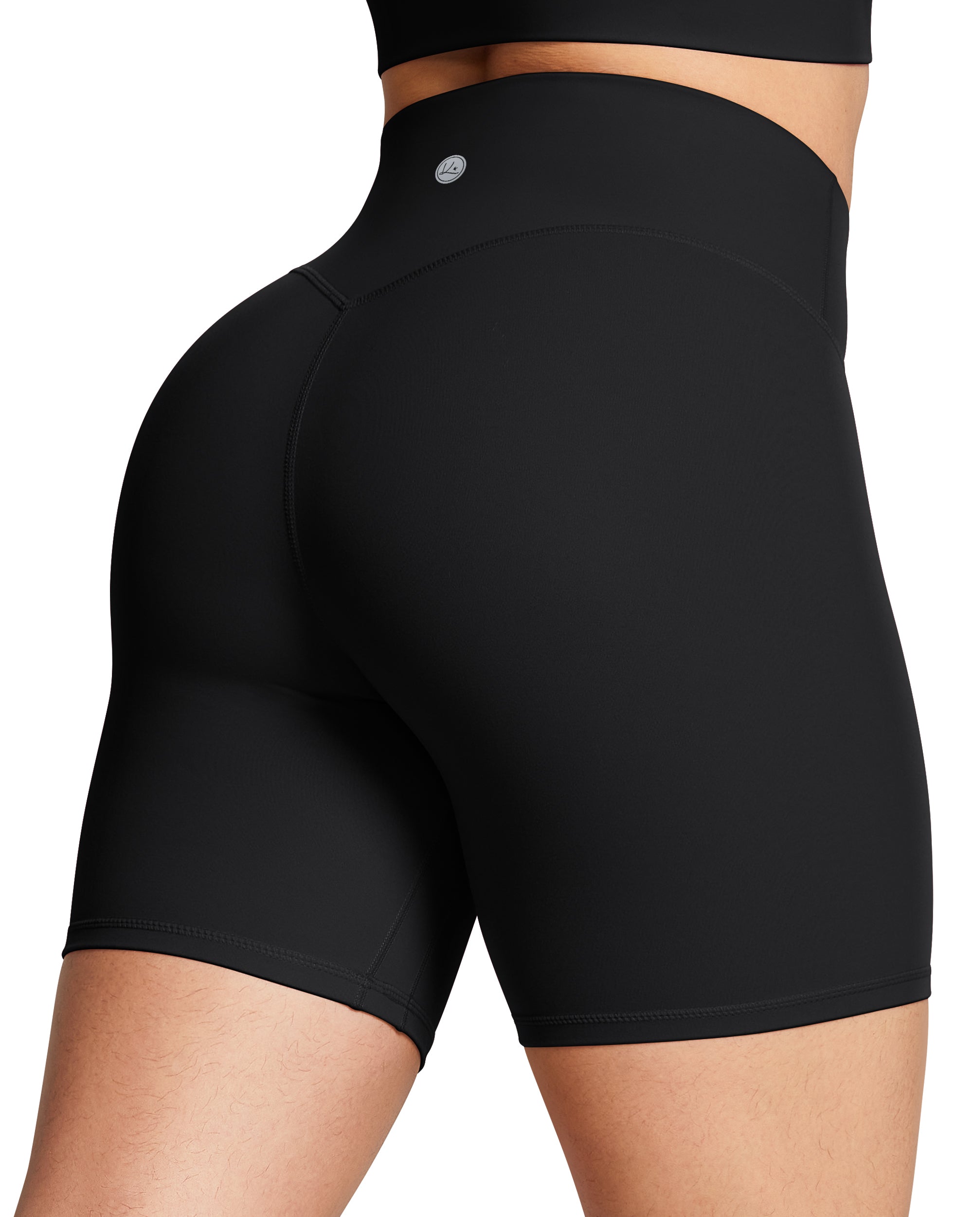 6" High Waisted Tummy Control Bareluxe Biker Shorts for Women  240212B