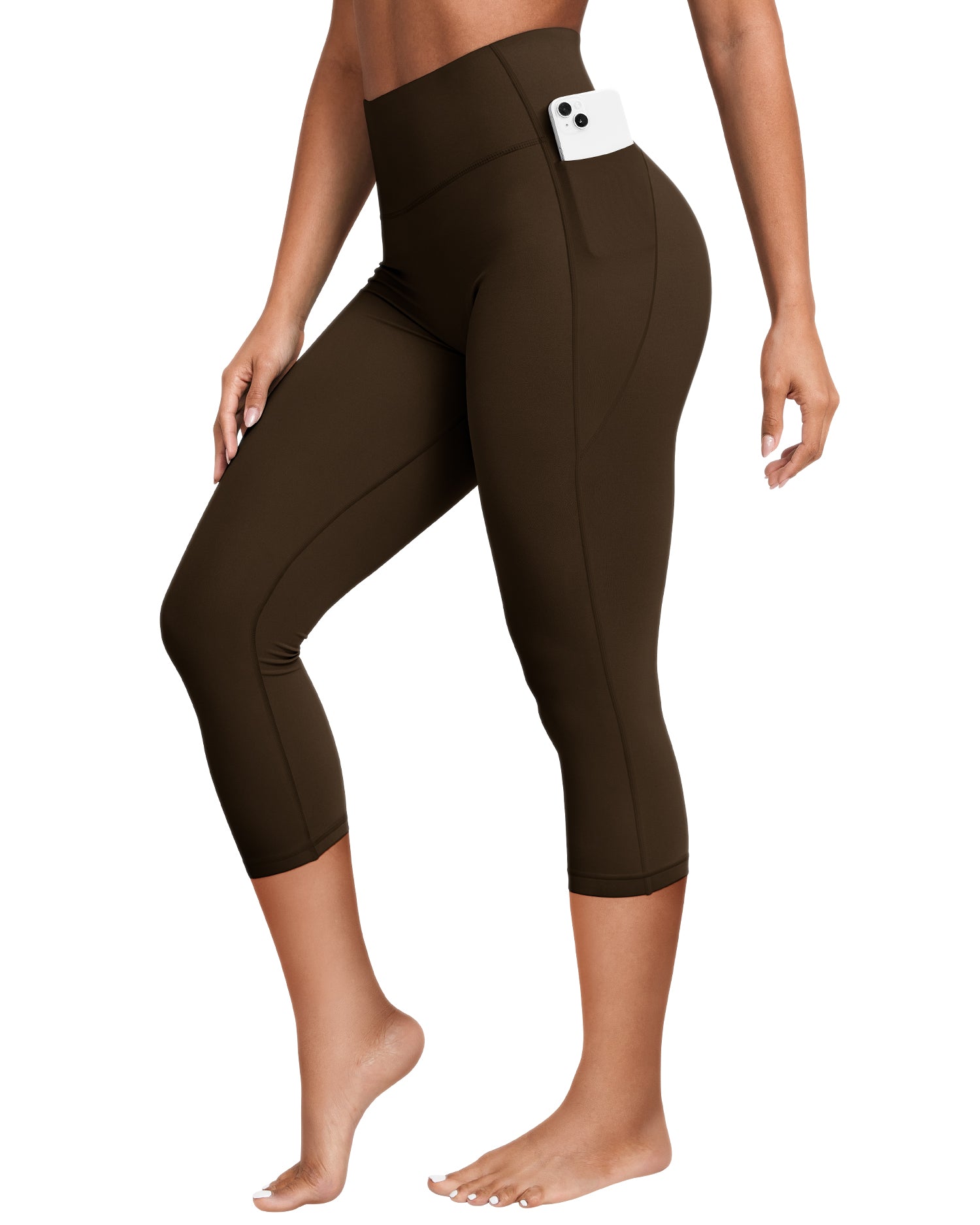 19" Bareluxe Capri Leggings with Pockets for Women 254204