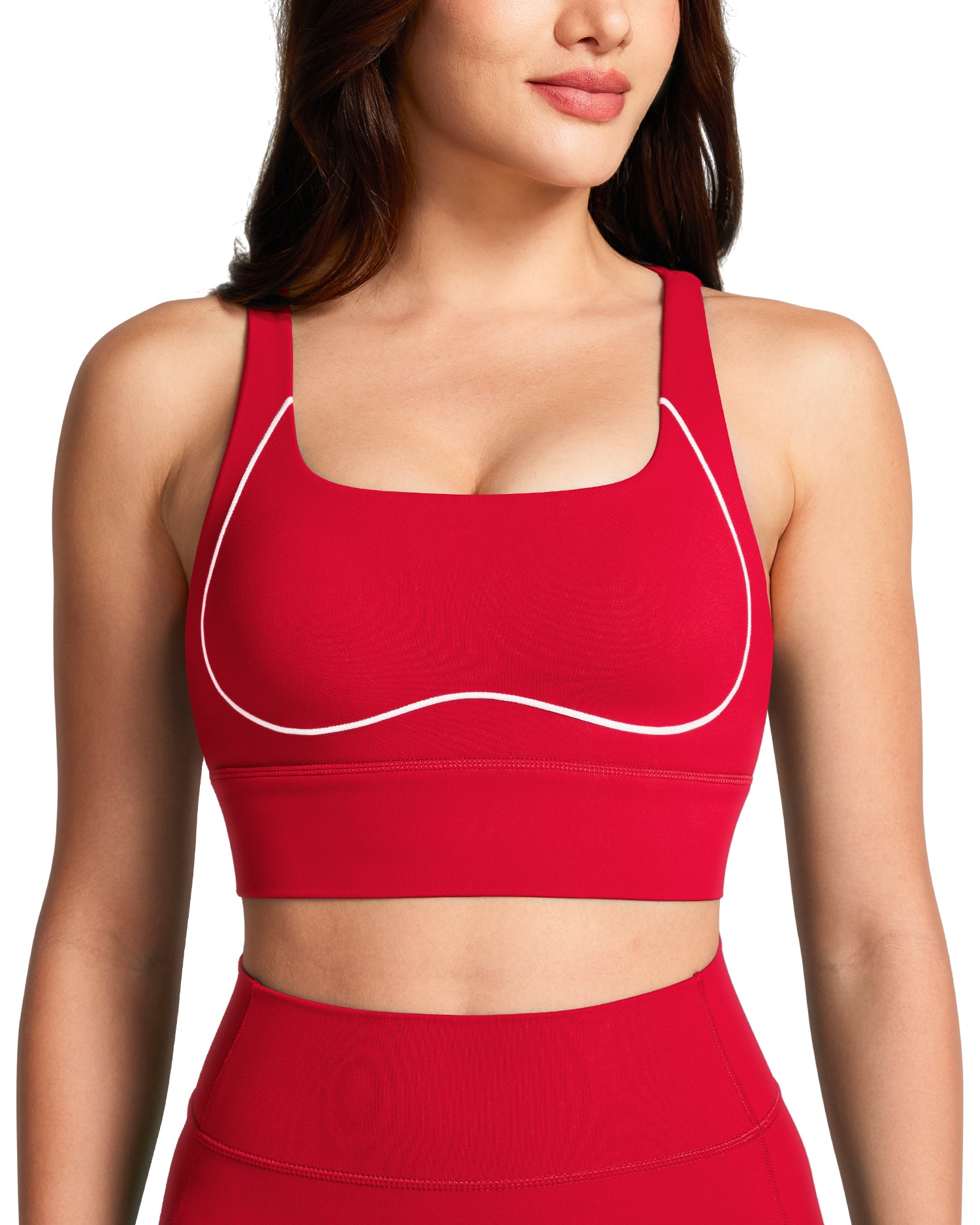 Contrast Stitching Sports Bras 251708