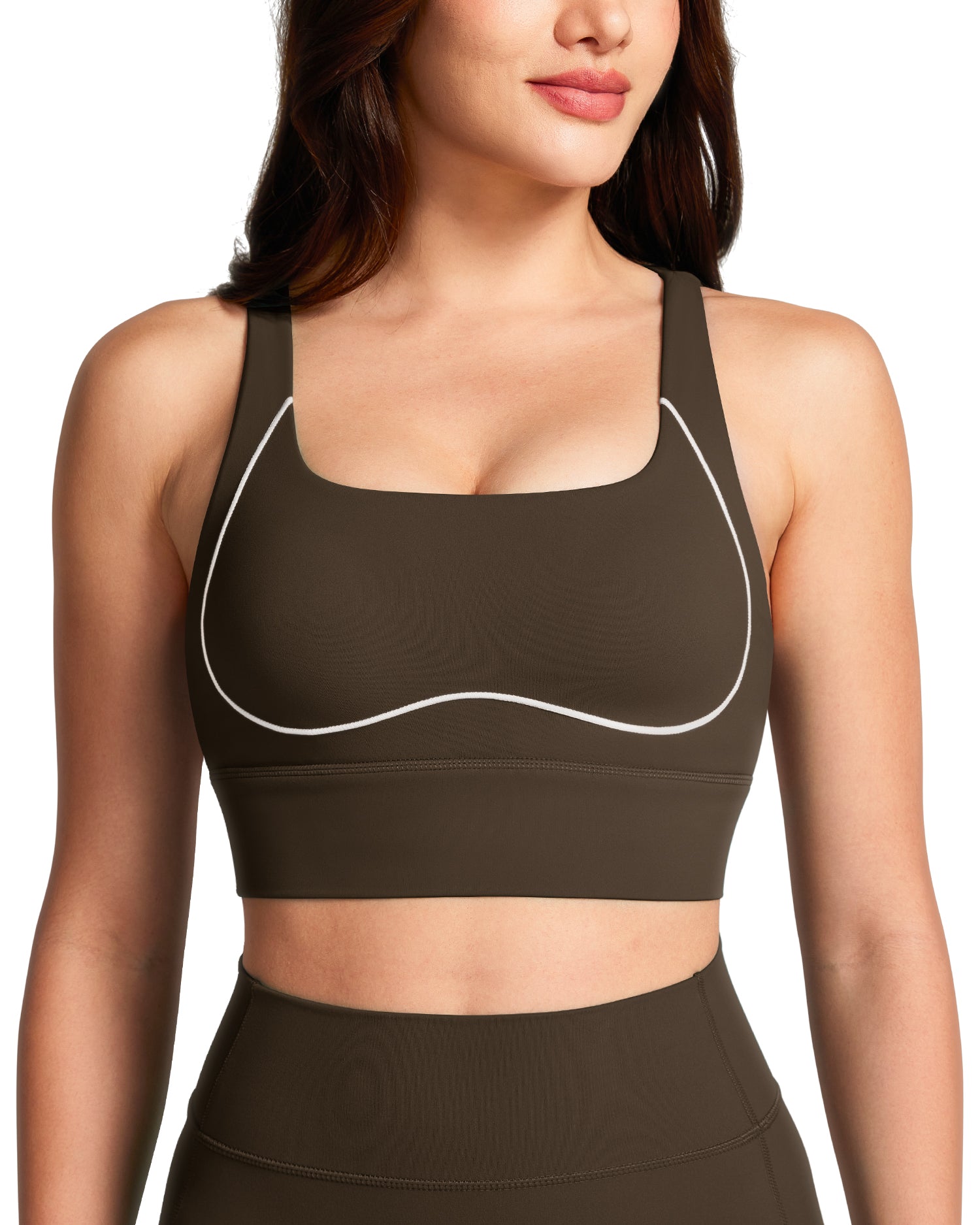 Contrast Stitching Sports Bras 251708
