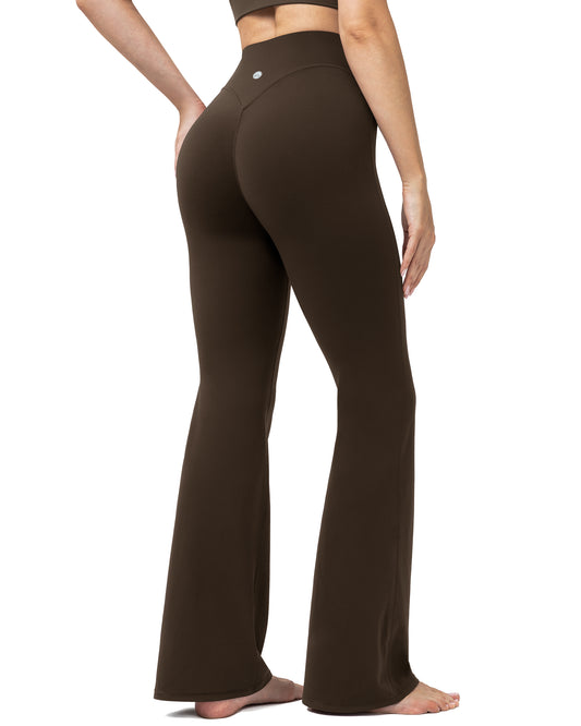 Flared Leggings for Women Scrunch Butt Buttery Soft Yoga Pants 260204