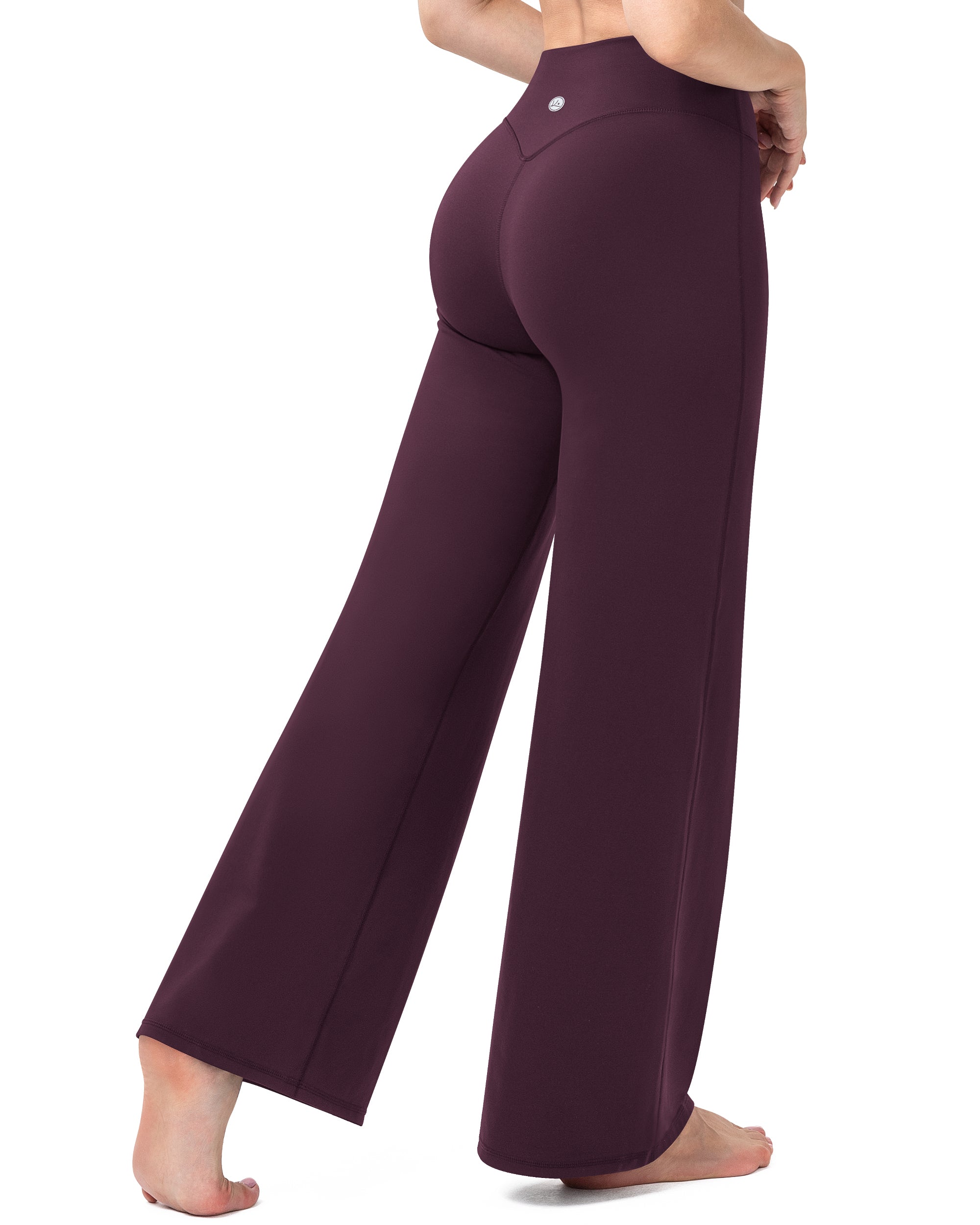 Wide Leg Yoga Pants for Women High Waisted Straight Gym Leggings 31"  260404