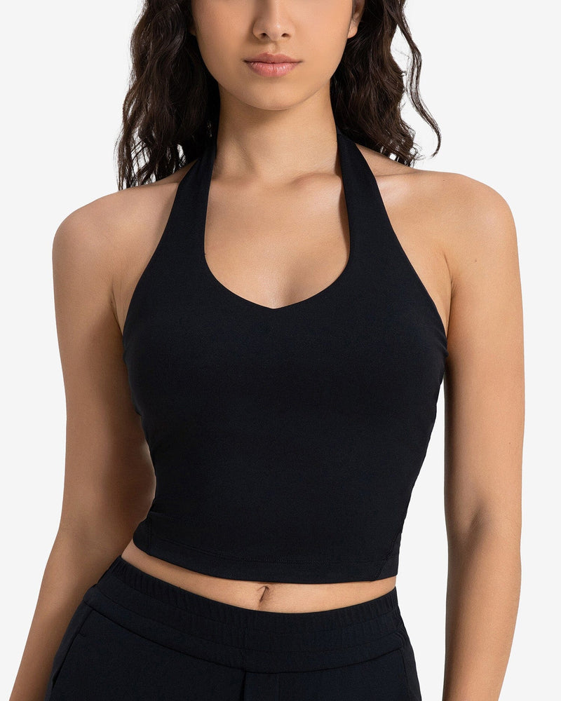 Neck Longline Sports Bra - Padded DAW052