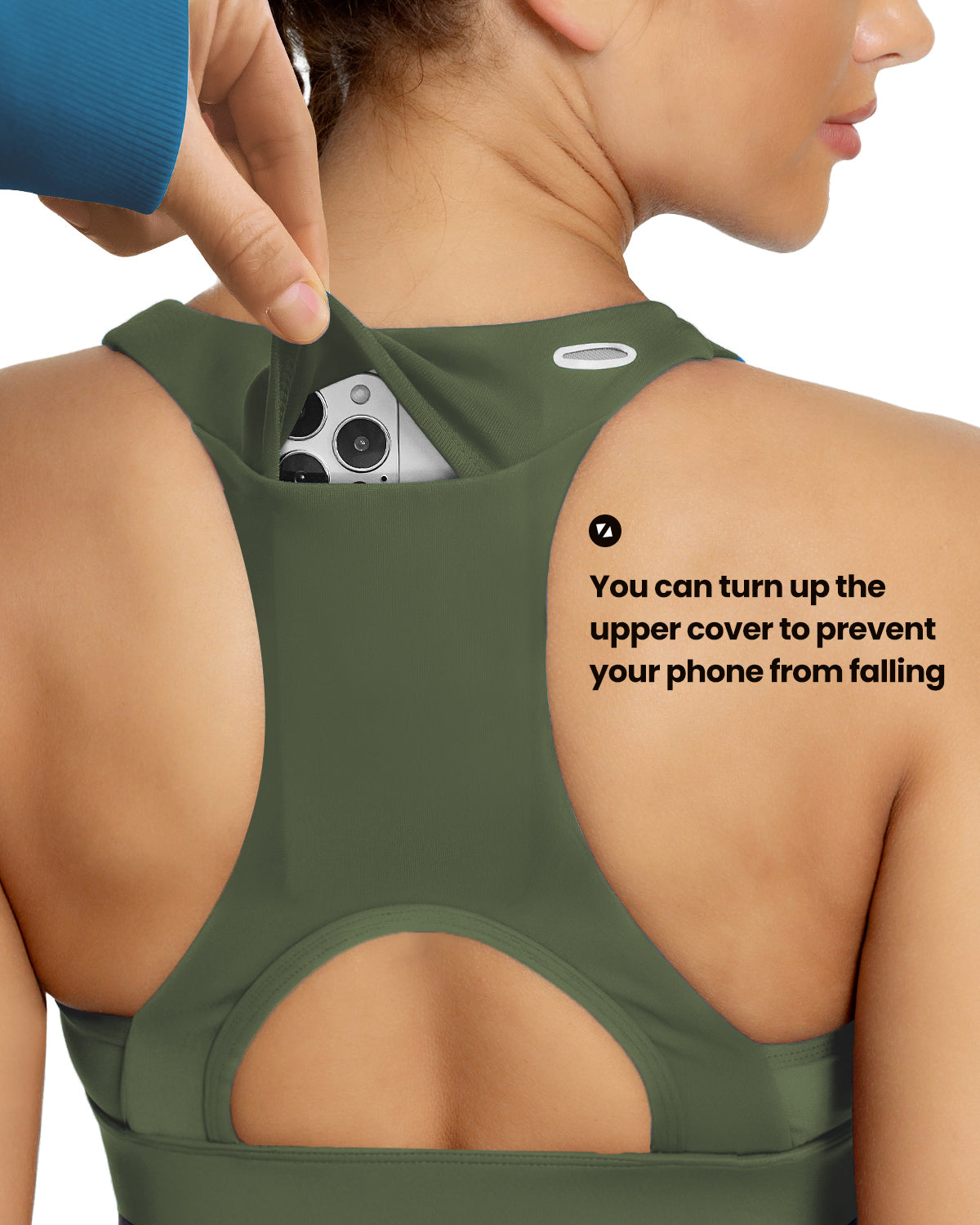 Phone Back Pockets Sport Bra 70927
