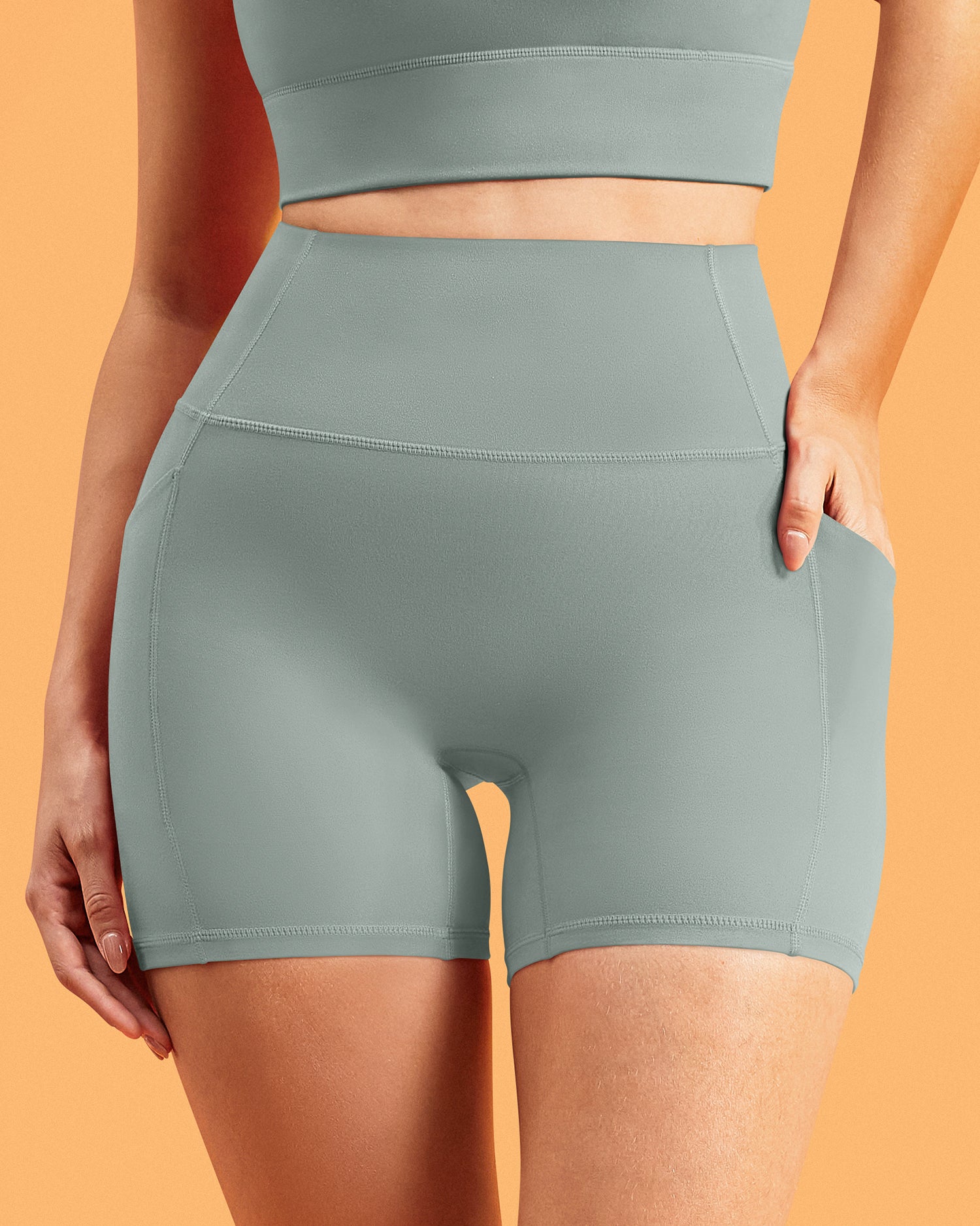 5" Biker Shorts with Pockets 253704