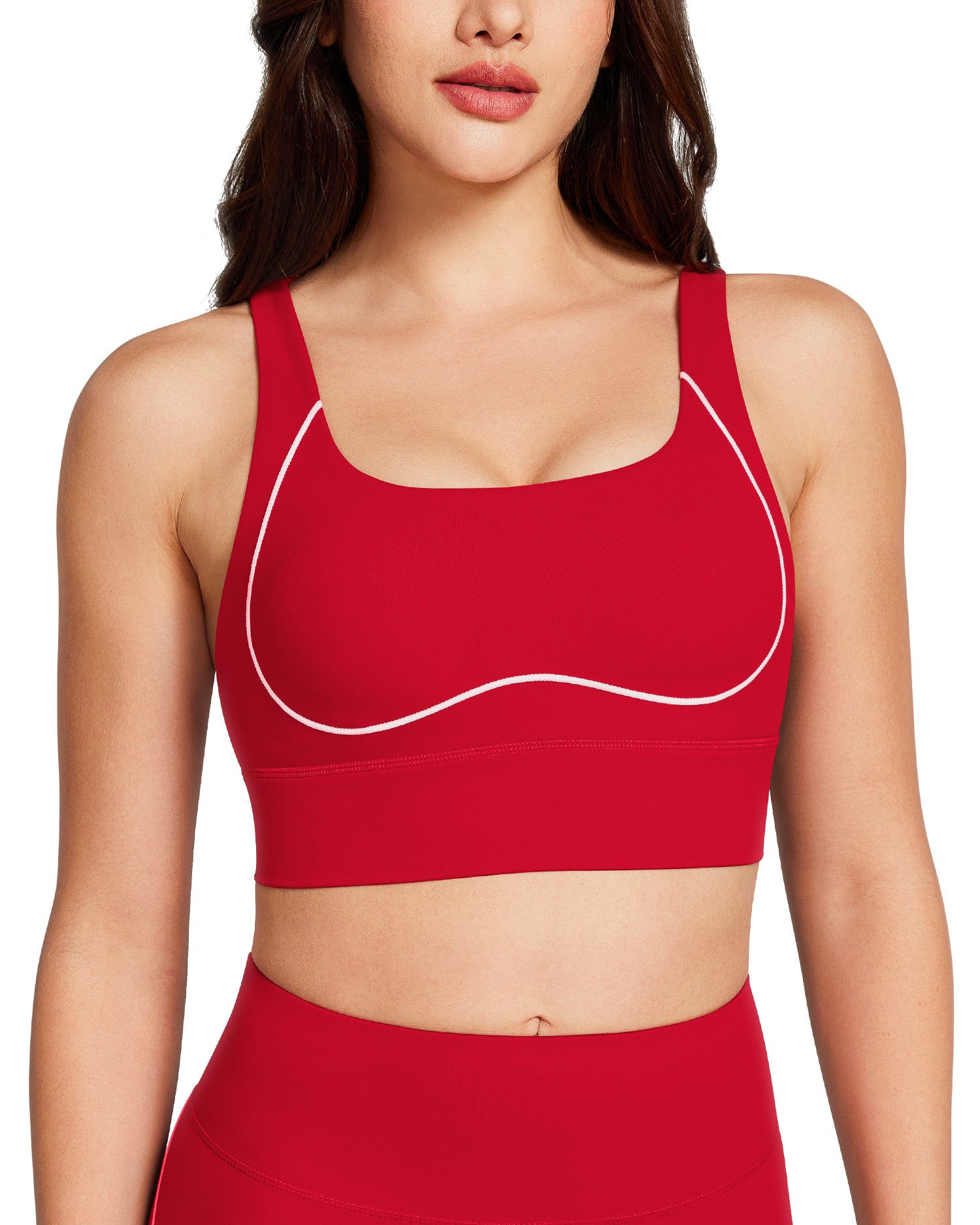 Contrast Stitching Sports Bras 251708