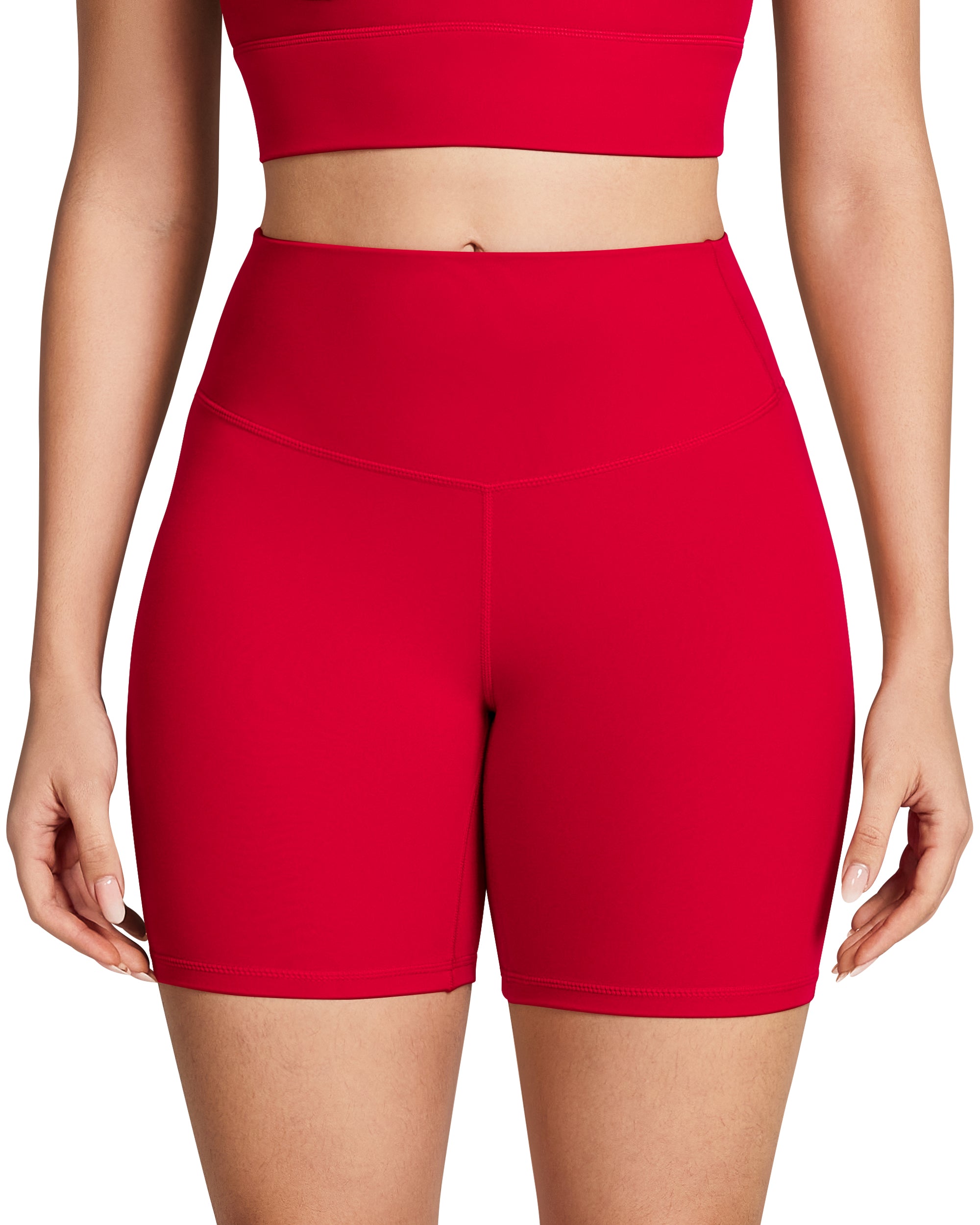 6" High Waisted Tummy Control Bareluxe Biker Shorts for Women  240212B