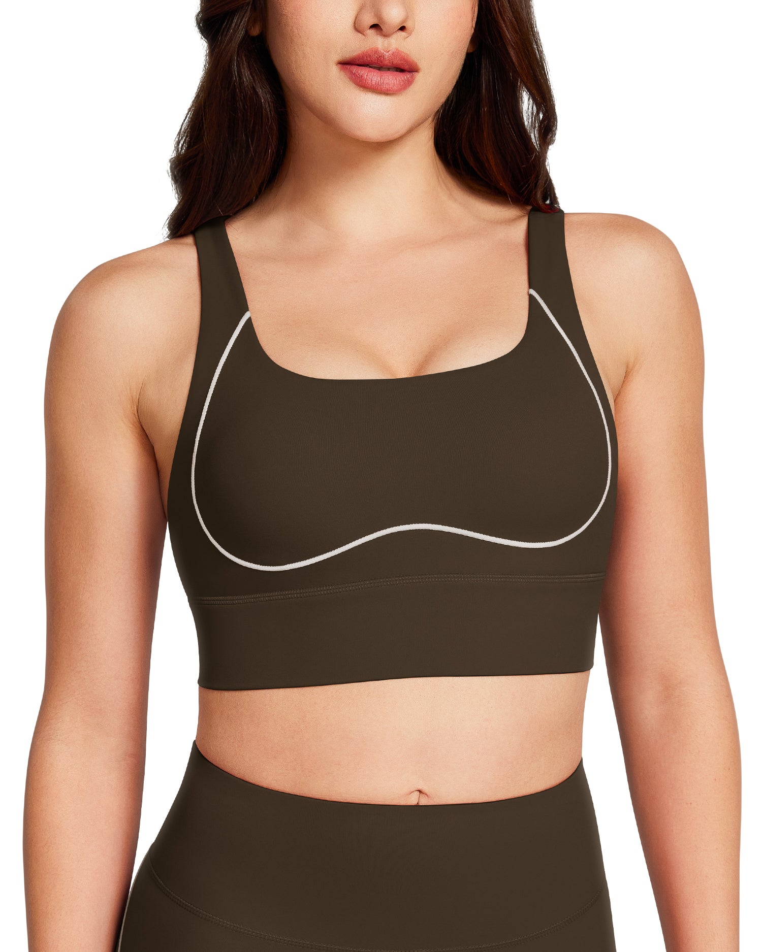 Contrast Stitching Sports Bras 251708
