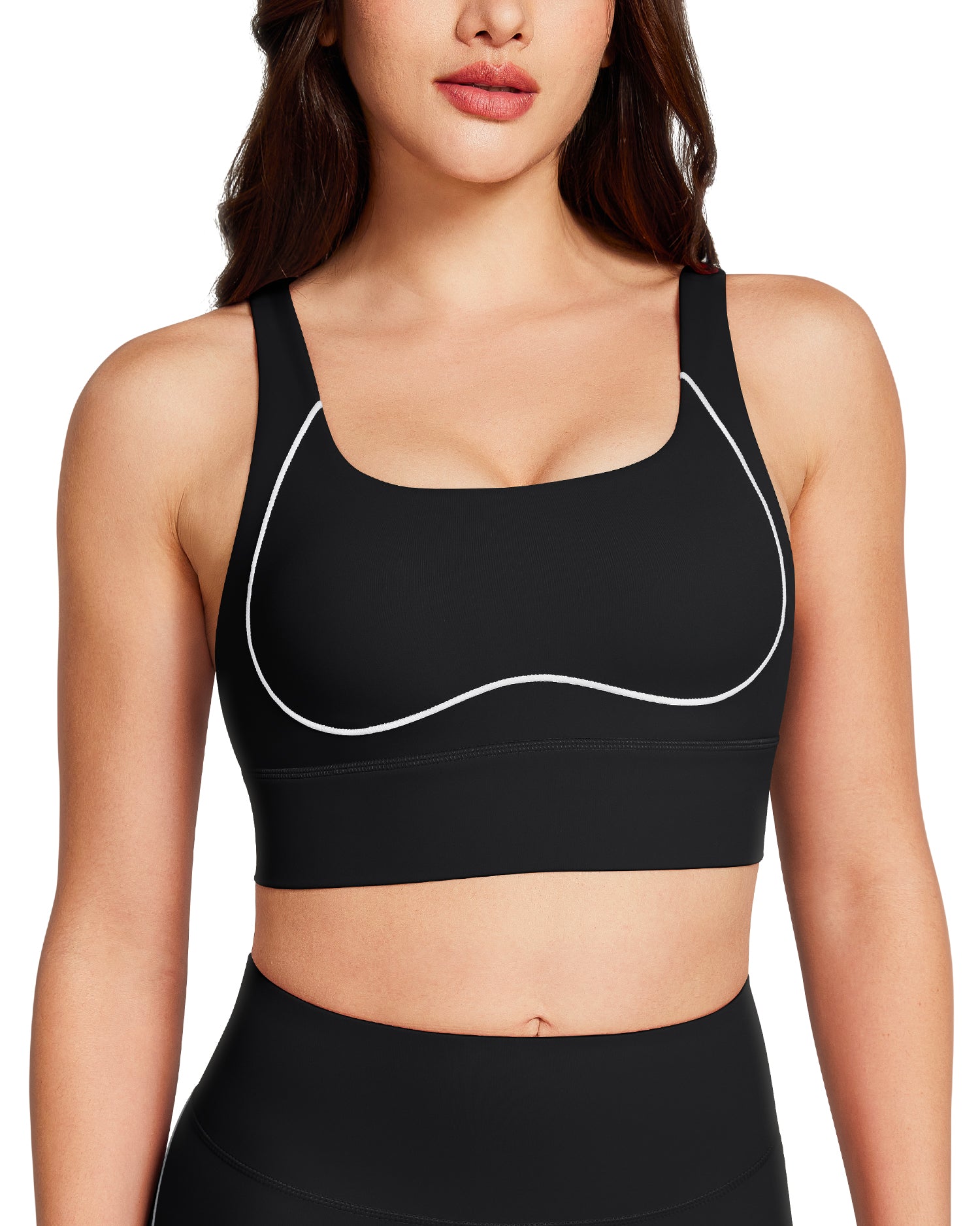Contrast Stitching Sports Bras 251708