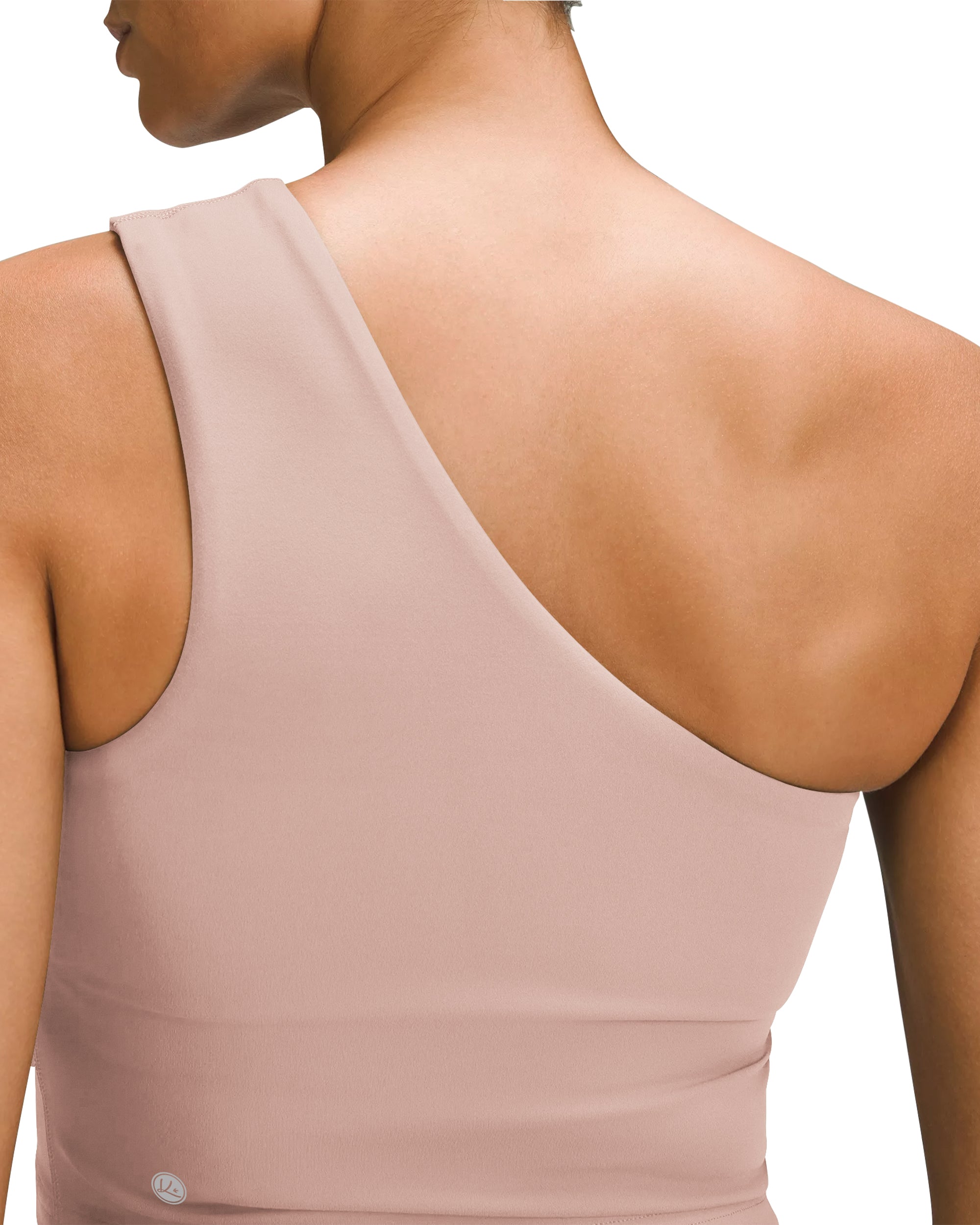Womens One Shoulder Sports Gym Sexy Athletic Crop Blouse-240306
