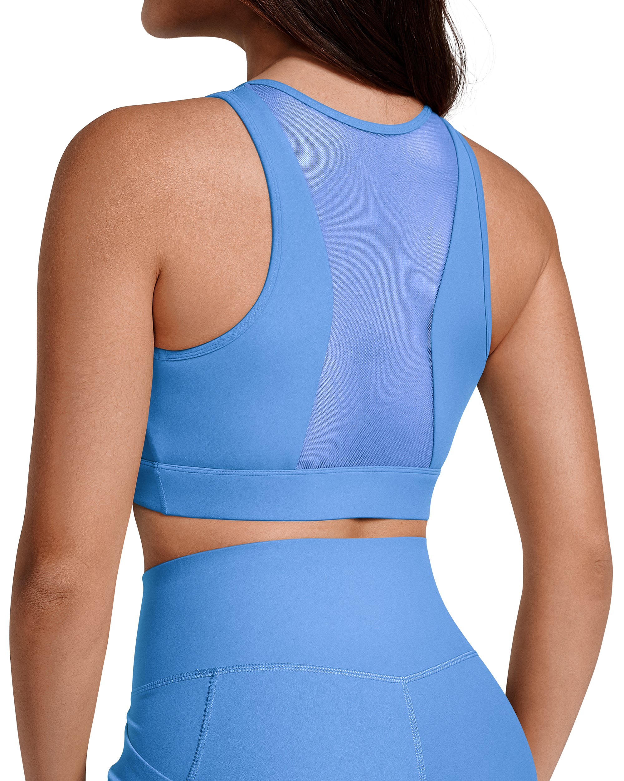 BareLuxe Medium Support Front Zipper Sports Bra  252208