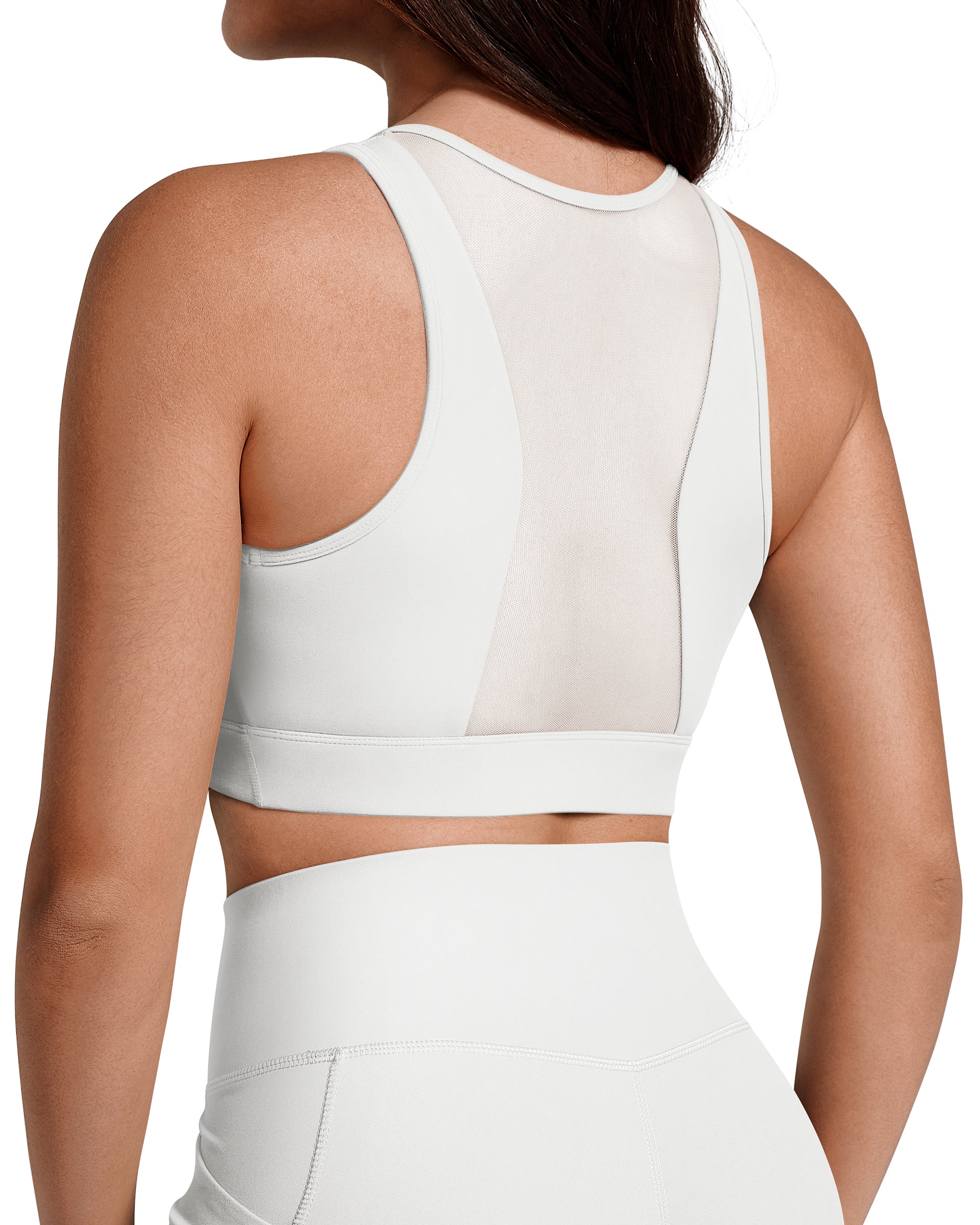 BareLuxe Medium Support Front Zipper Sports Bra  252208