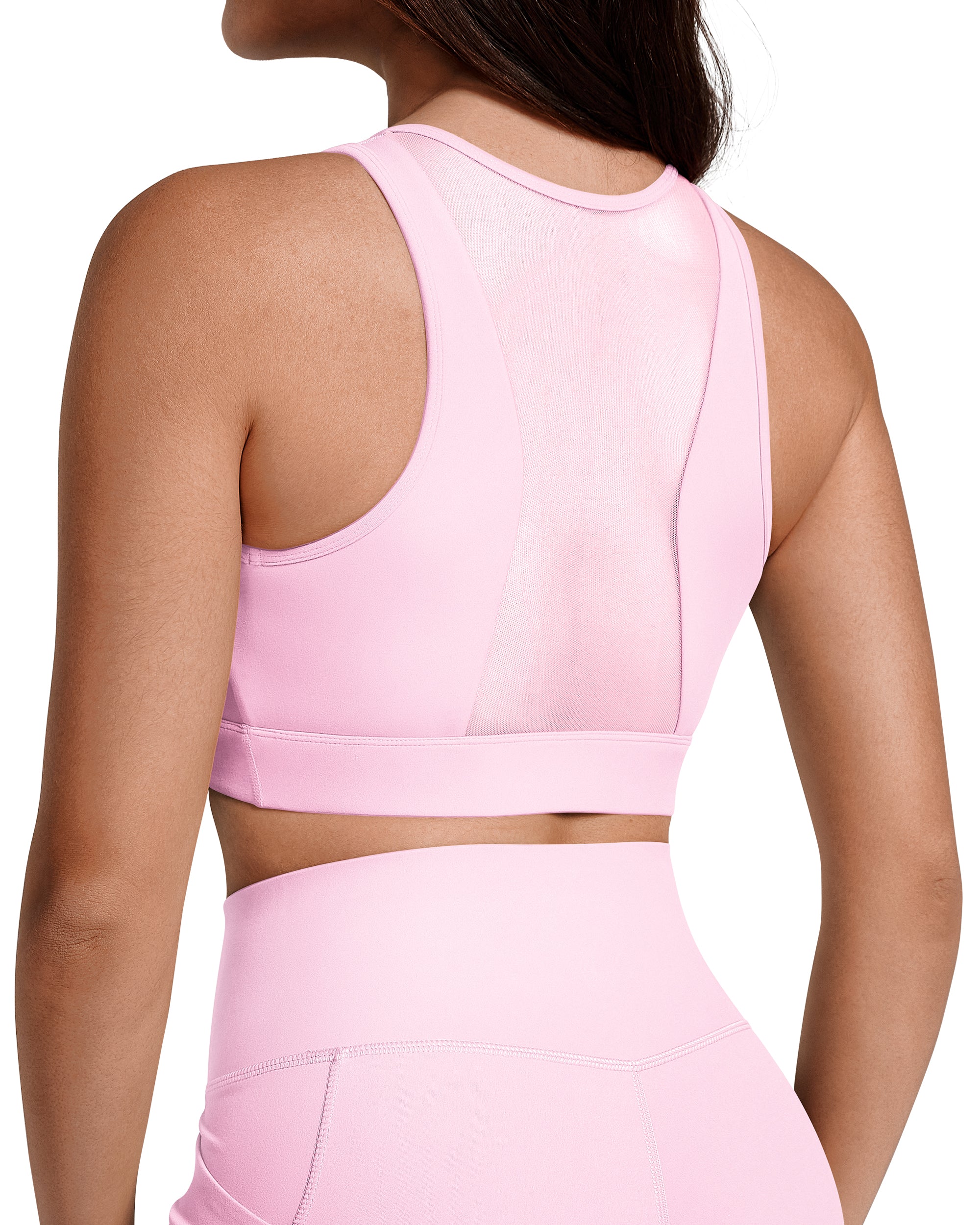 BareLuxe Medium Support Front Zipper Sports Bra  252208