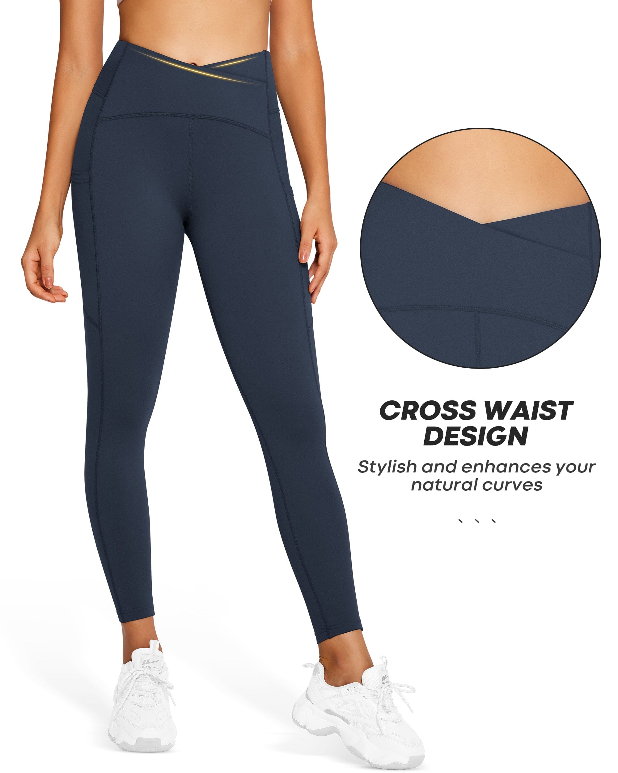Crossover High Waisted Leggings 230204