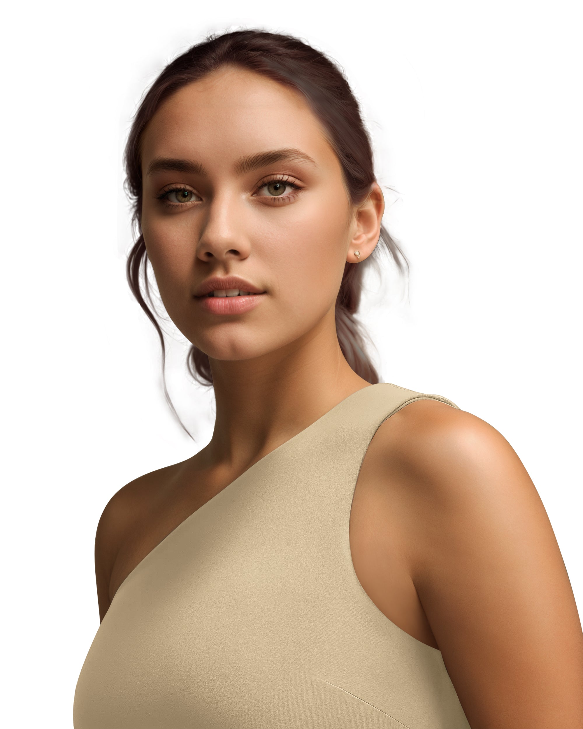 Womens One Shoulder Sports Gym Sexy Athletic Crop Blouse-240306