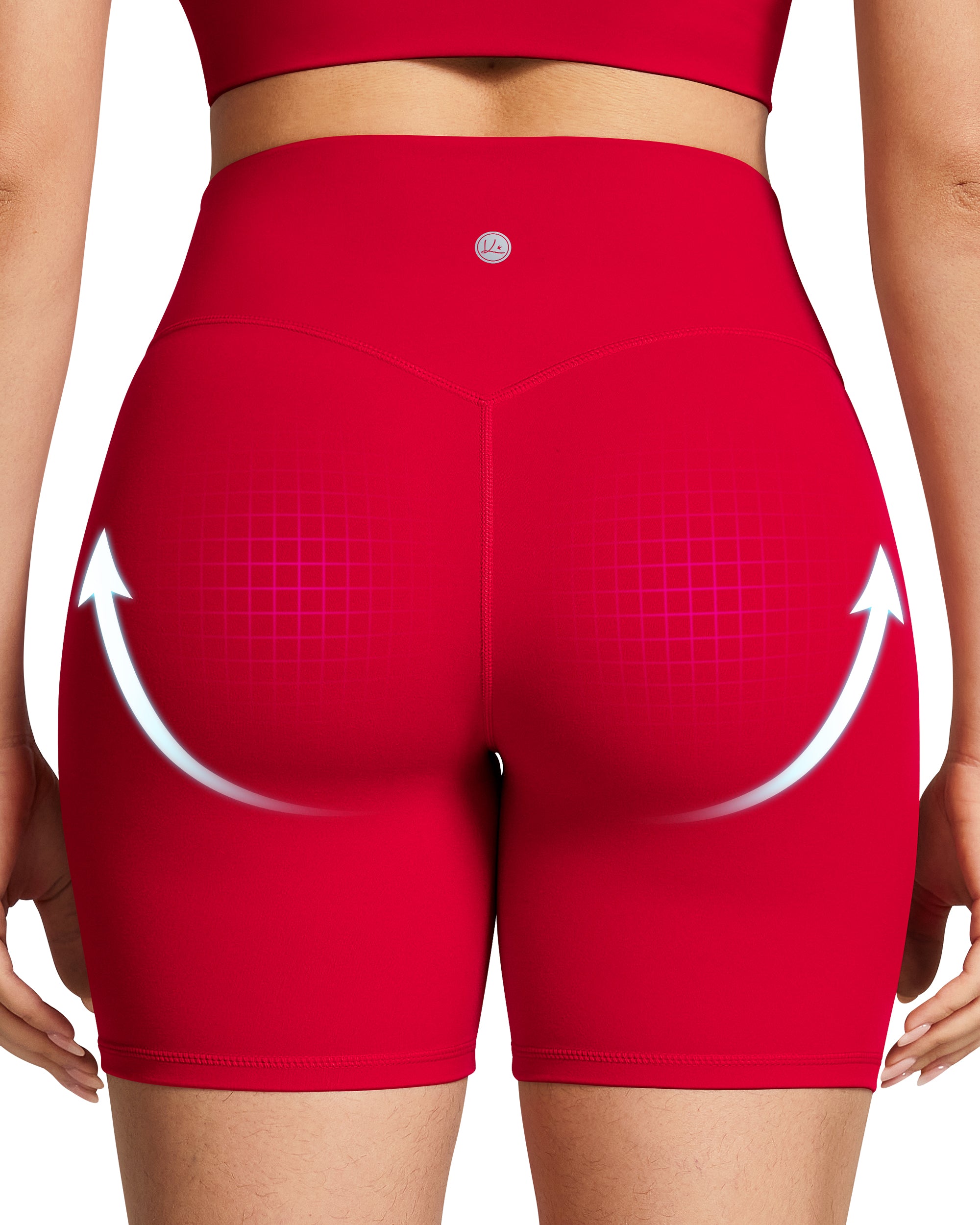 6" High Waisted Tummy Control Bareluxe Biker Shorts for Women  240212B