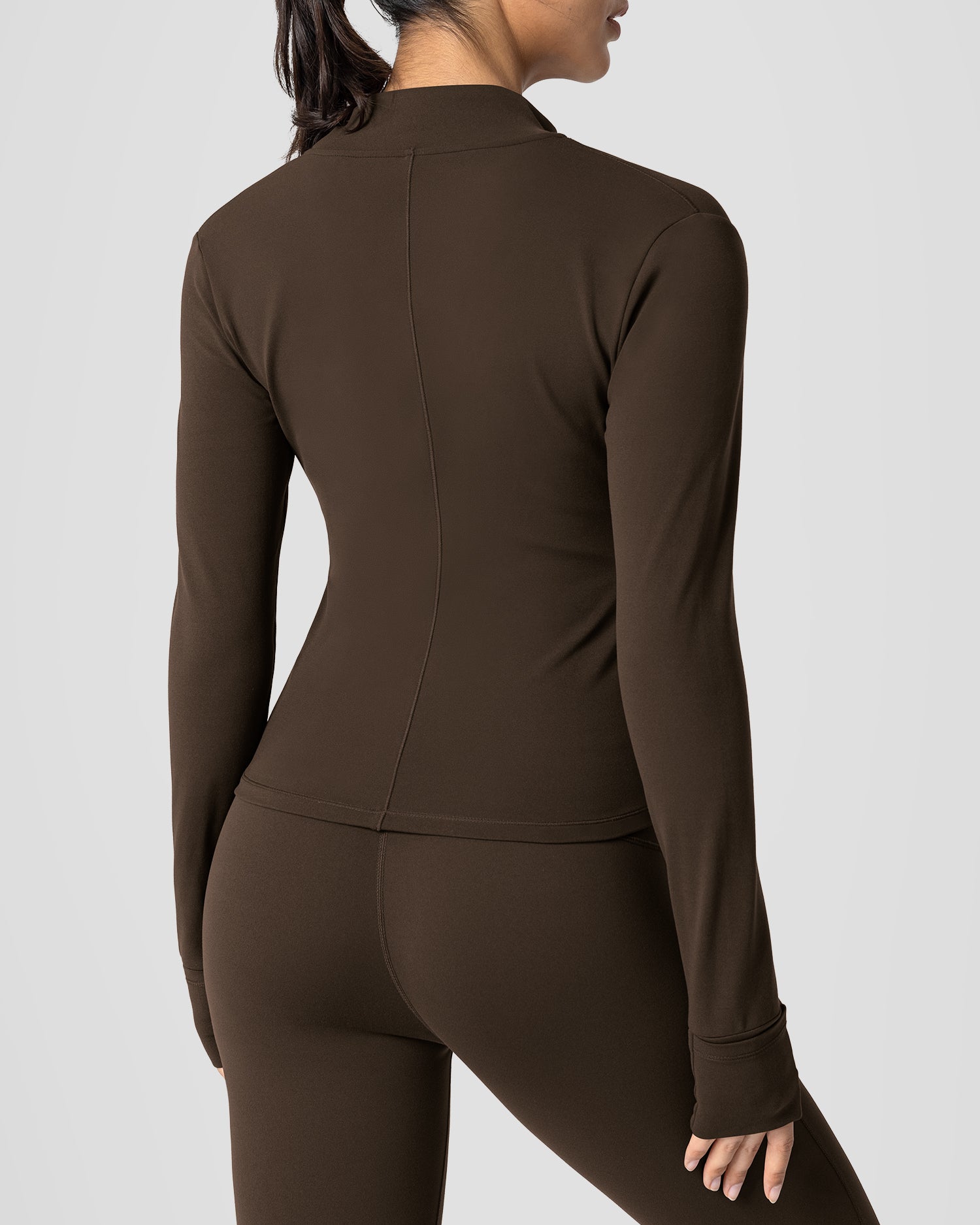Bareluxe Golden Zipper Workout Jacket for Women with Pockets 257703