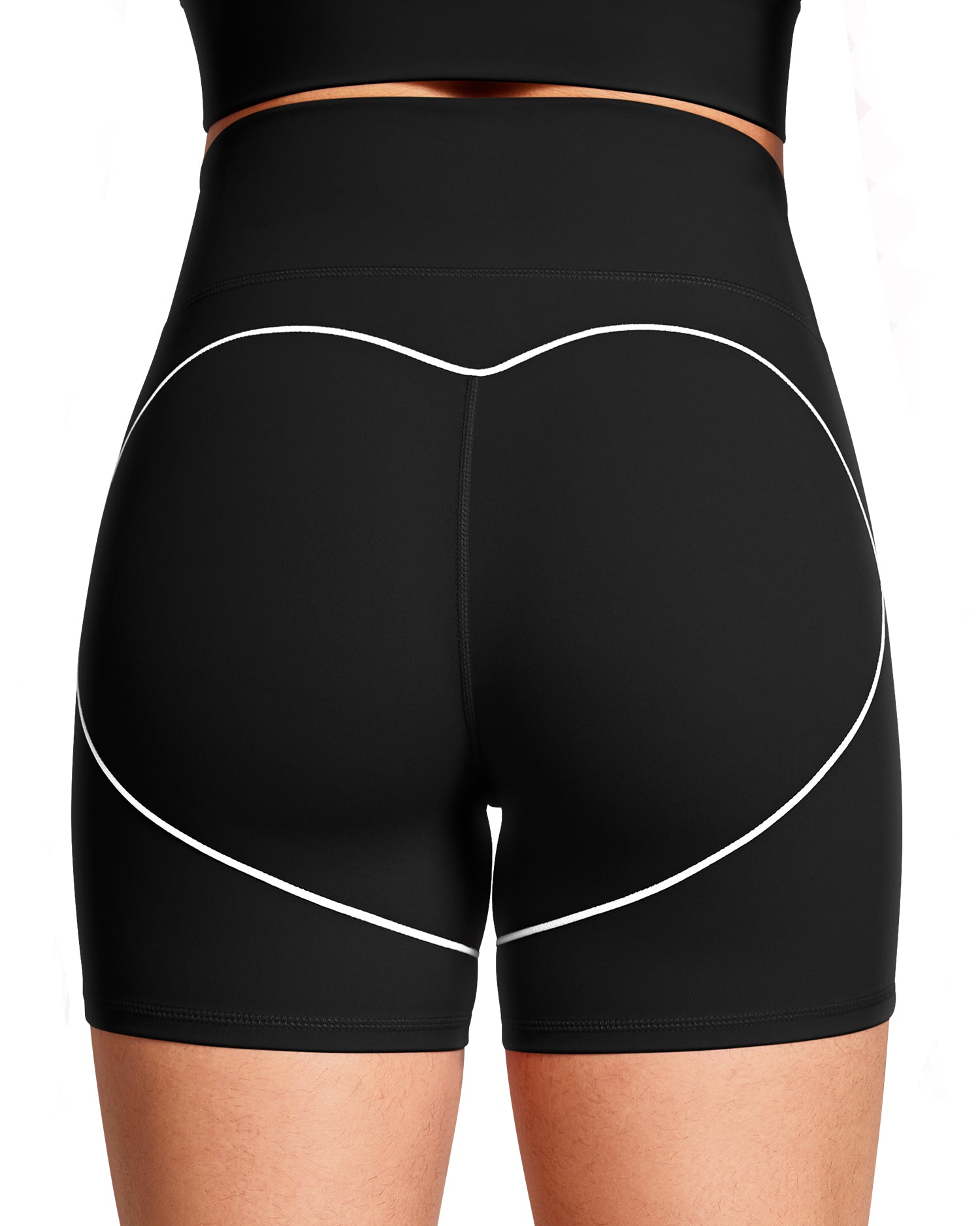 Contrast Stitching  5"  Athletic Shorts for Women 254104