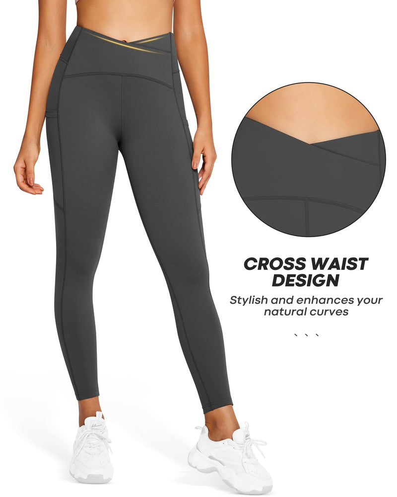 Crossover High Waisted Leggings 230204