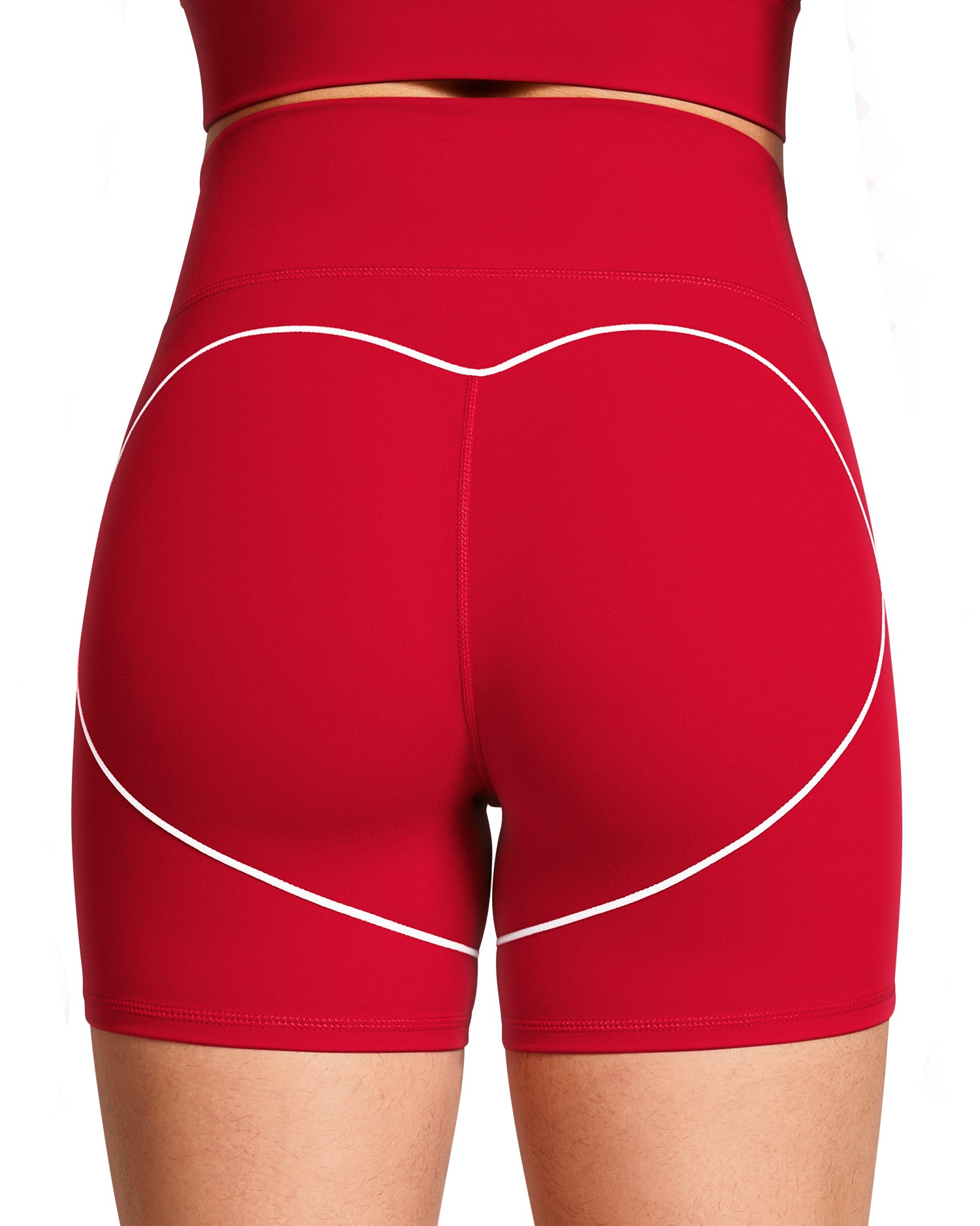 Contrast Stitching  5"  Athletic Shorts for Women 254104