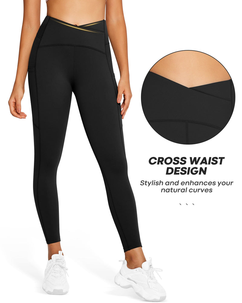 Crossover High Waisted Leggings 230204