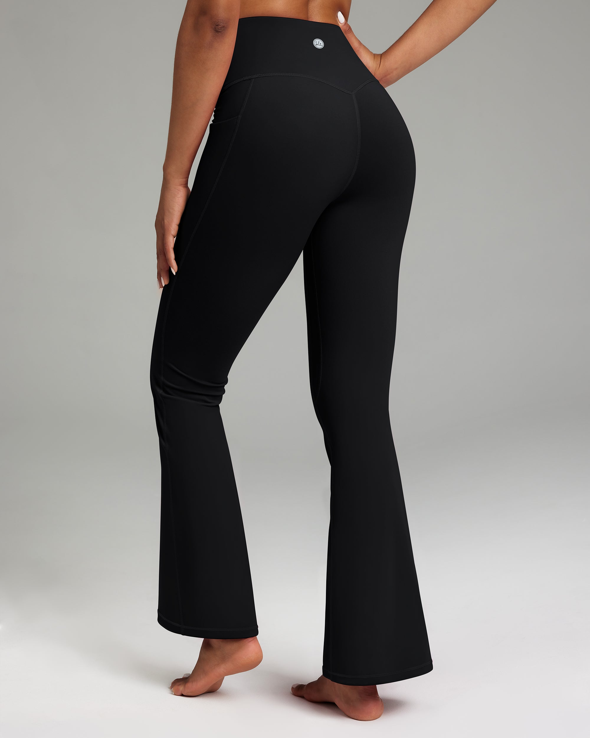 Cross Waist Flare Leggings 240404