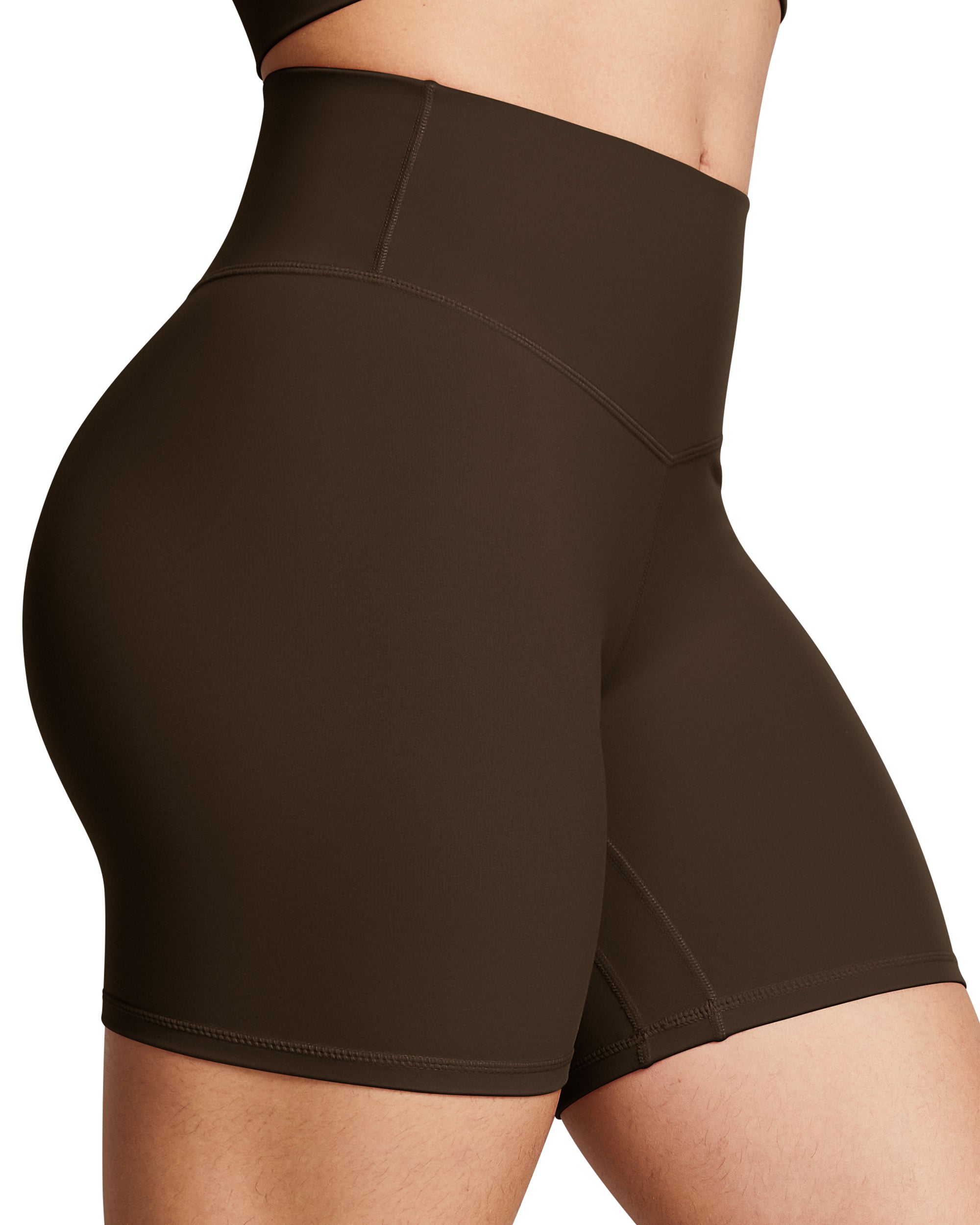 6" High Waisted Tummy Control Bareluxe Biker Shorts for Women  240212B