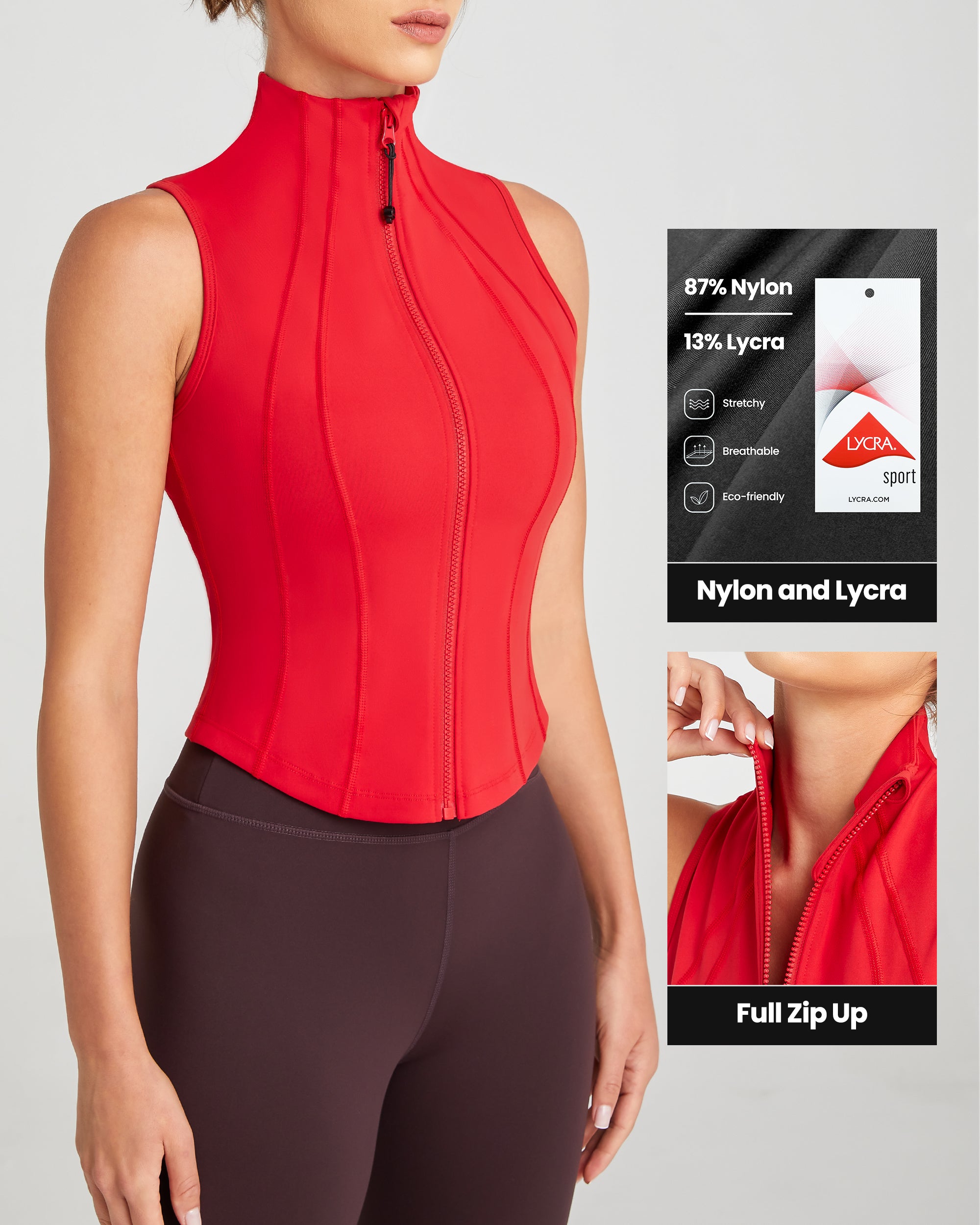 Sleeveless Crop Shirts 232803