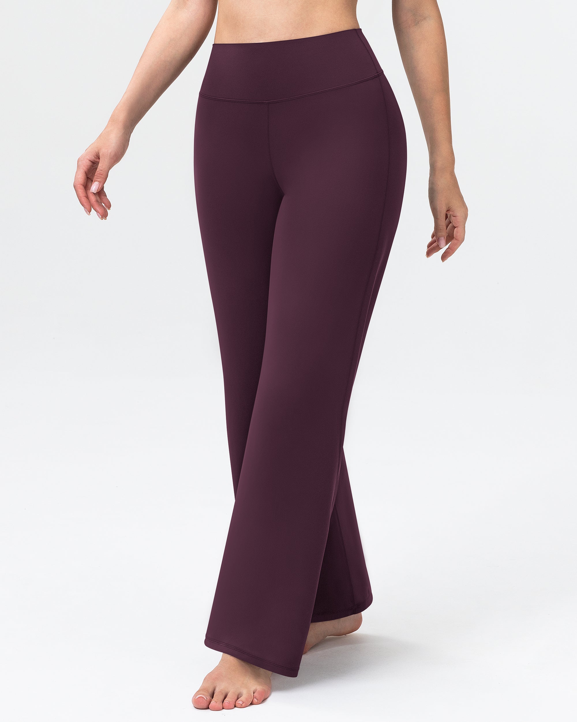 Wide Leg Yoga Pants for Women High Waisted Straight Gym Leggings 31"  260404