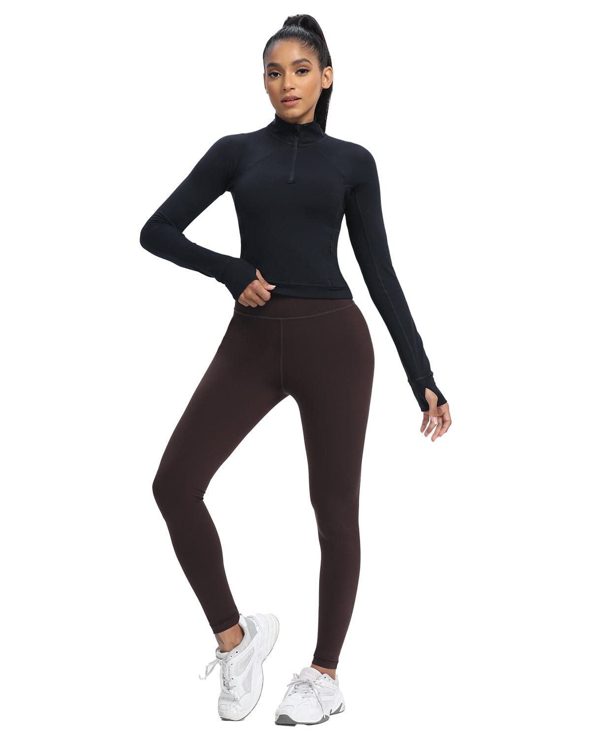 Athletic Half Zip Slim Jacket 220303