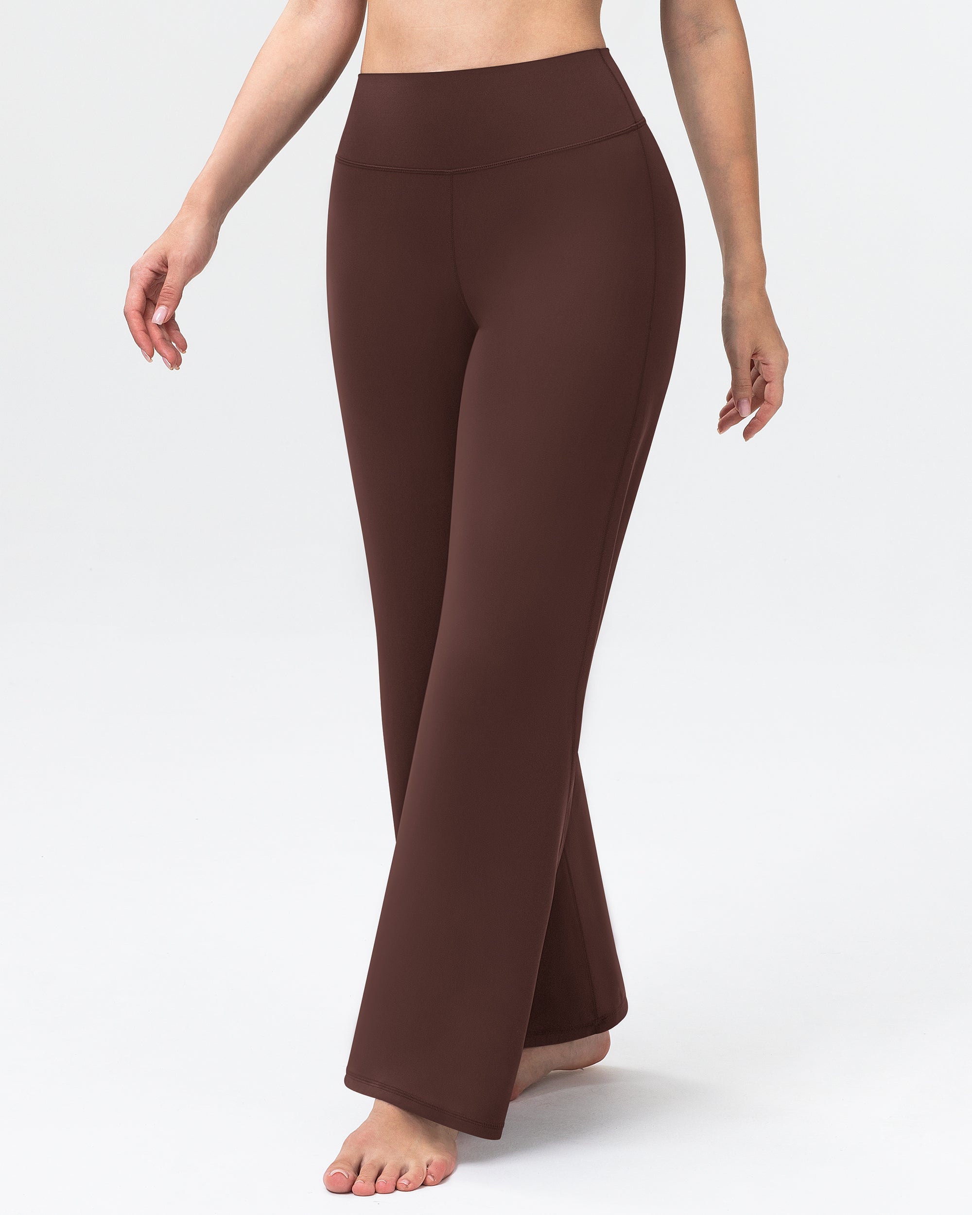 Wide Leg Yoga Pants for Women High Waisted Straight Gym Leggings 31"  260404