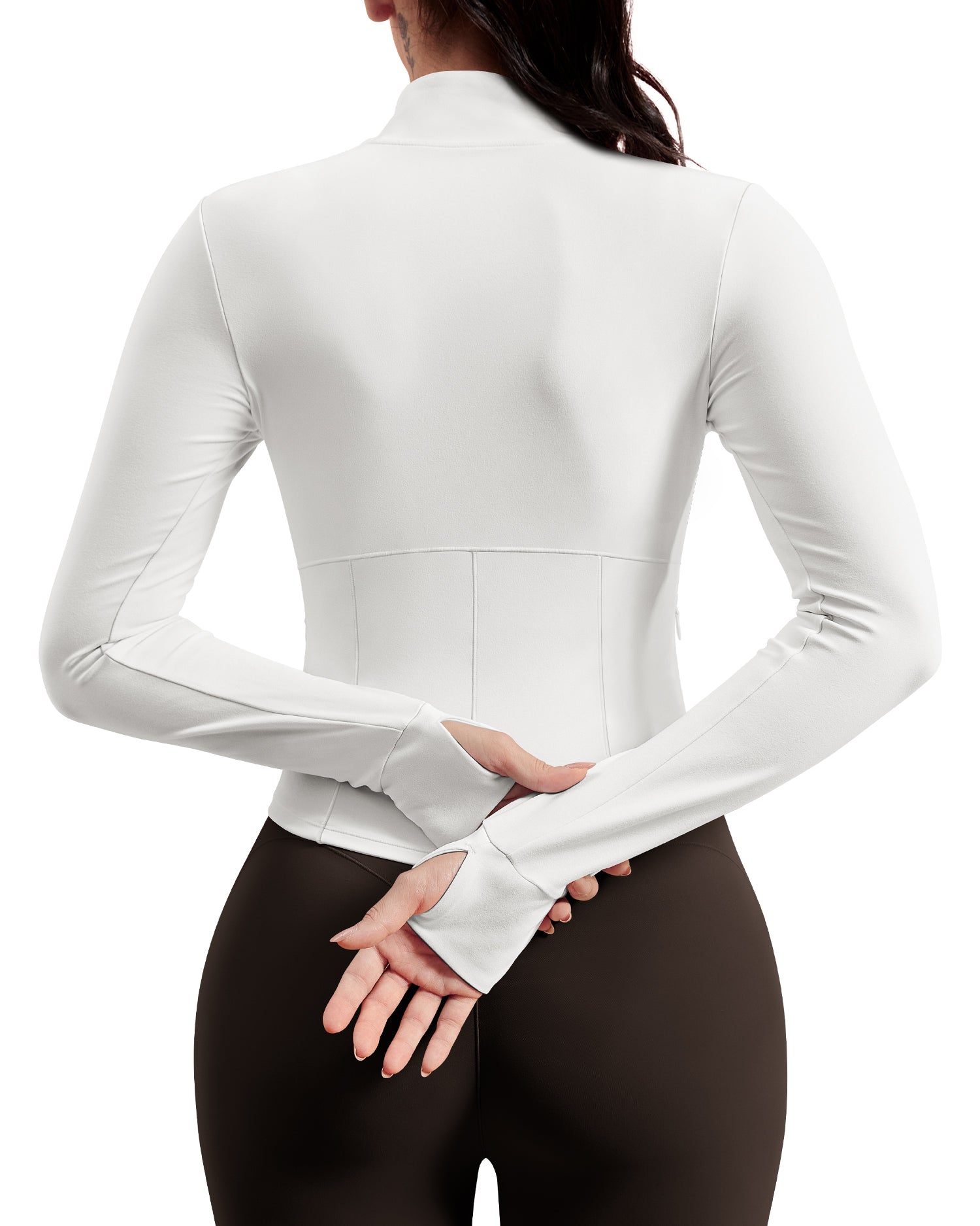 BareLuxe Corset BBL Jacket for Women Zip Up Waist-Length Cropped 254303