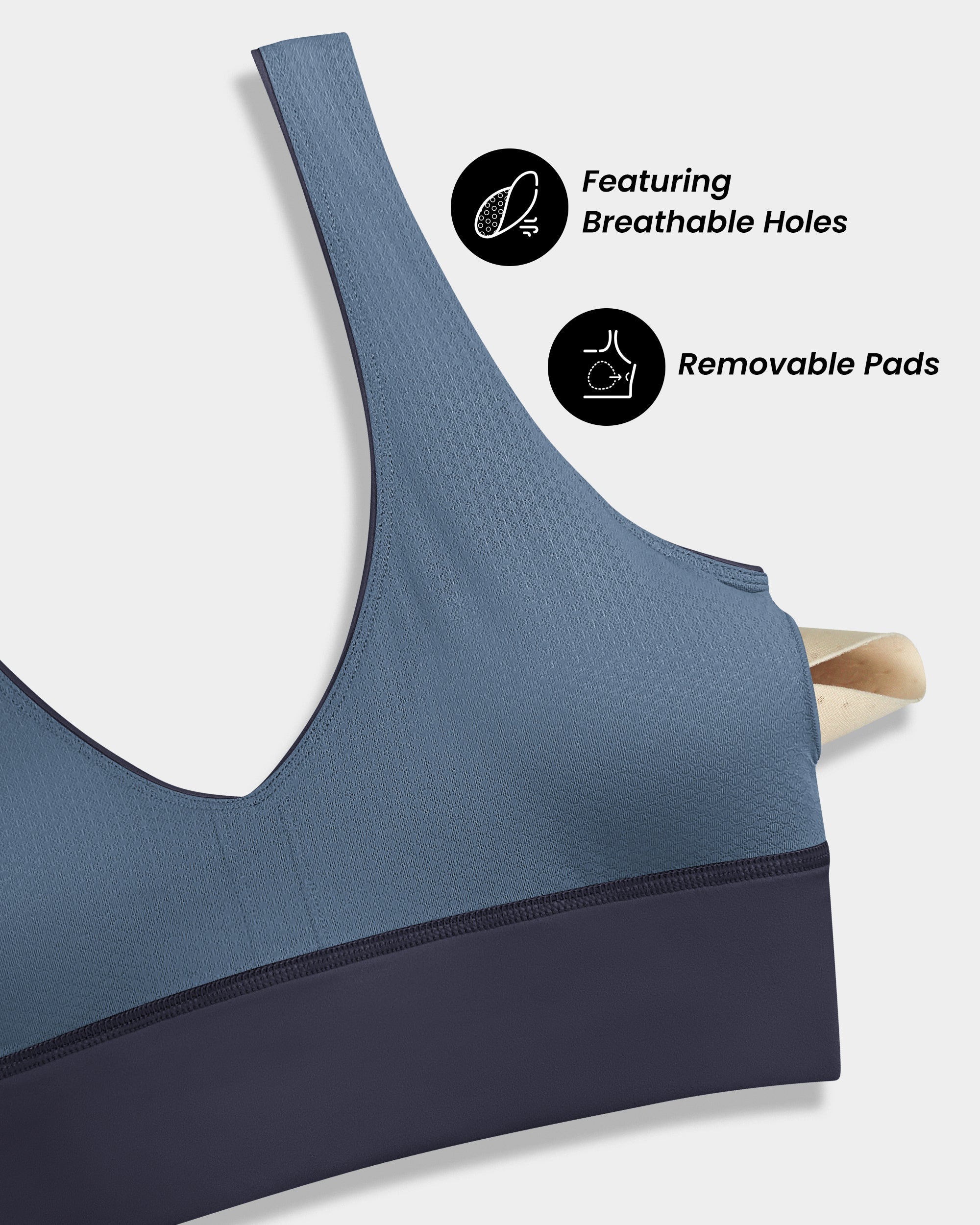 V-Neck U Back Bra