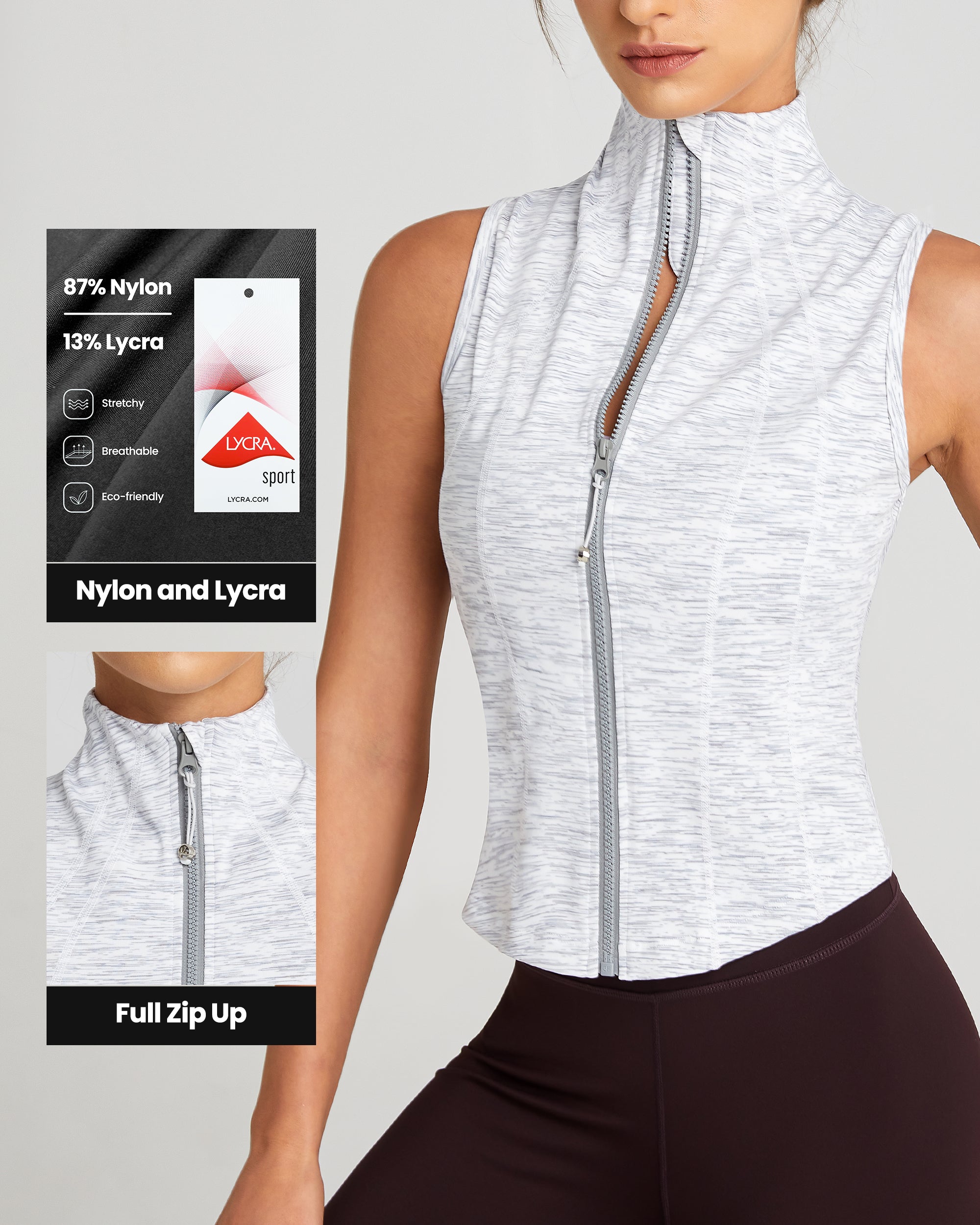 Sleeveless Crop Shirts 232803