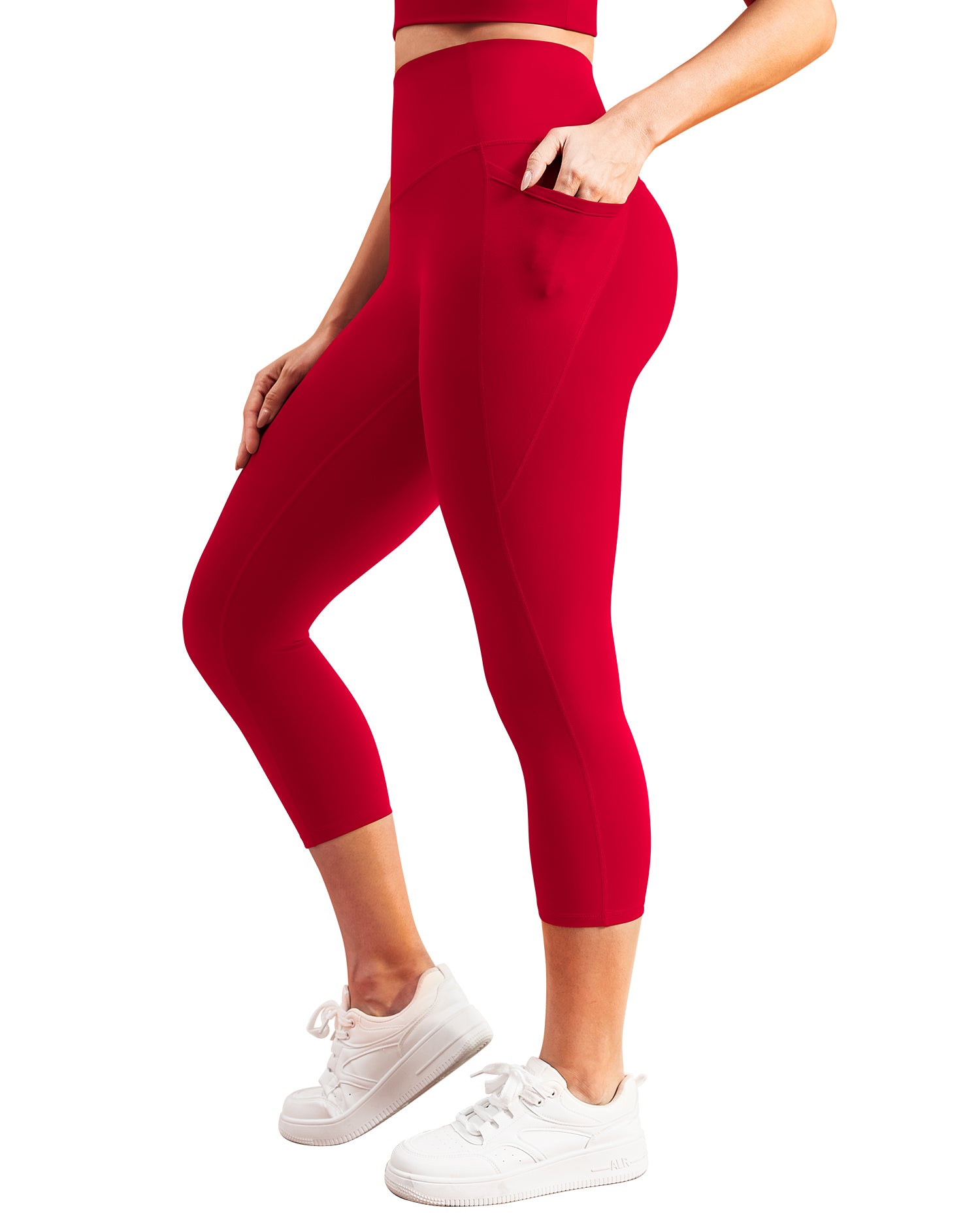 19" Bareluxe Capri Leggings with Pockets for Women 254204