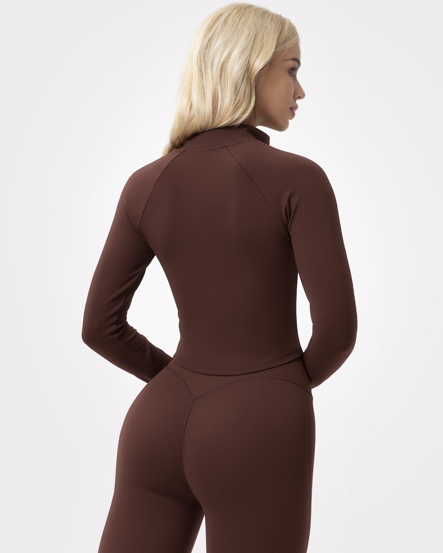 BBL Jackets for Women with Full Zip Up Cropped & Thumb Hole 262003