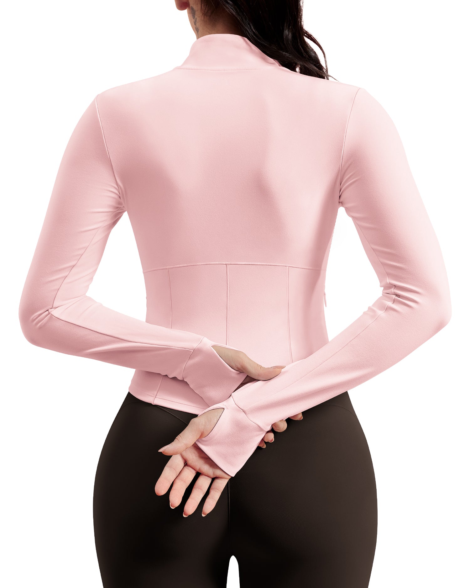 BareLuxe Corset BBL Jacket for Women Zip Up Waist-Length Cropped 254303