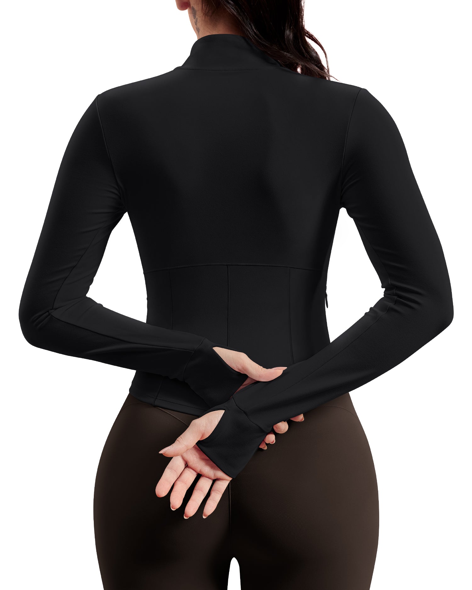 BareLuxe Corset BBL Jacket for Women Zip Up Waist-Length Cropped 254303