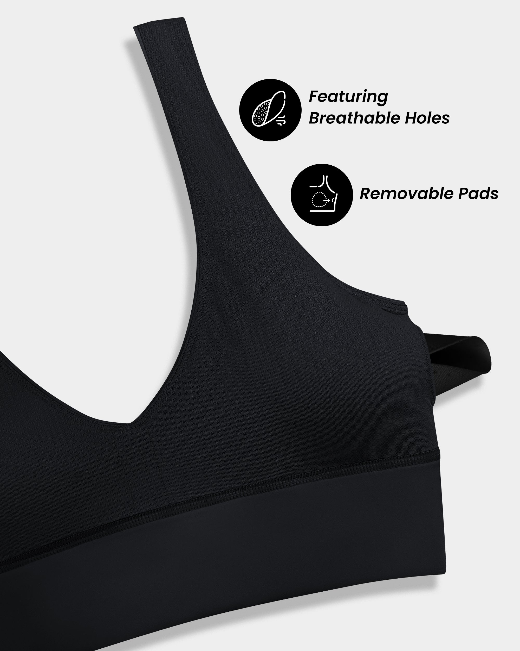 V-Neck U Back Bra