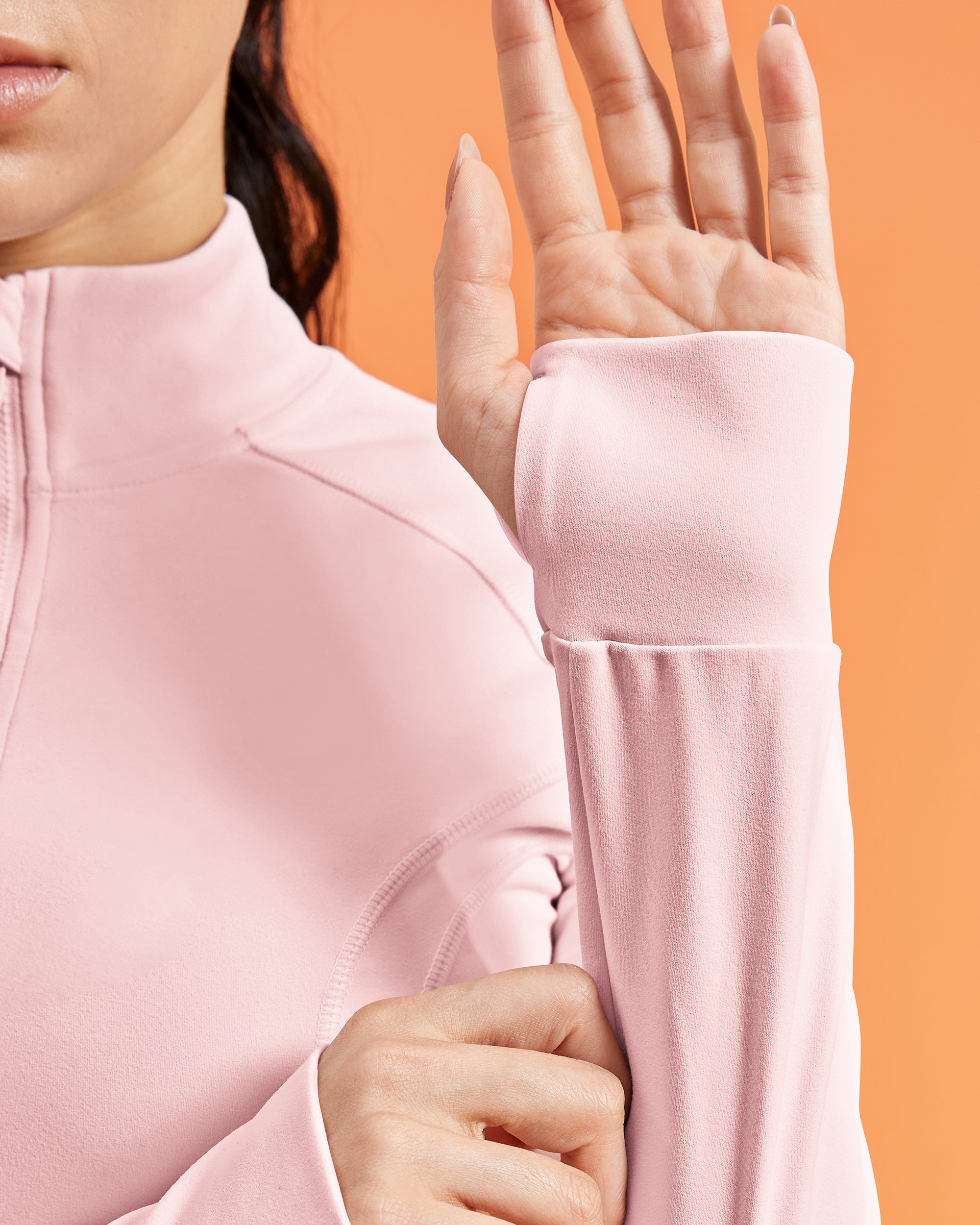 BareLuxe Womens BBL Jacket with Pockets Fit Zip Up Athletic Cropped 254203