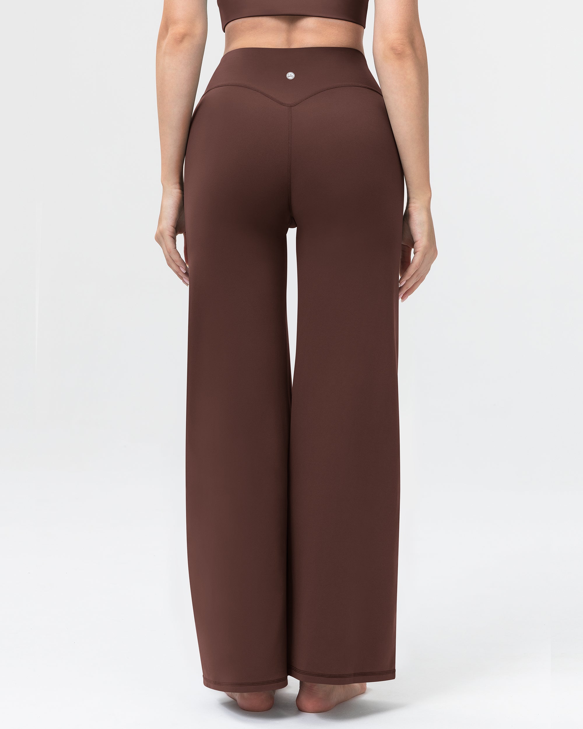 Wide Leg Yoga Pants for Women High Waisted Straight Gym Leggings 31"  260404