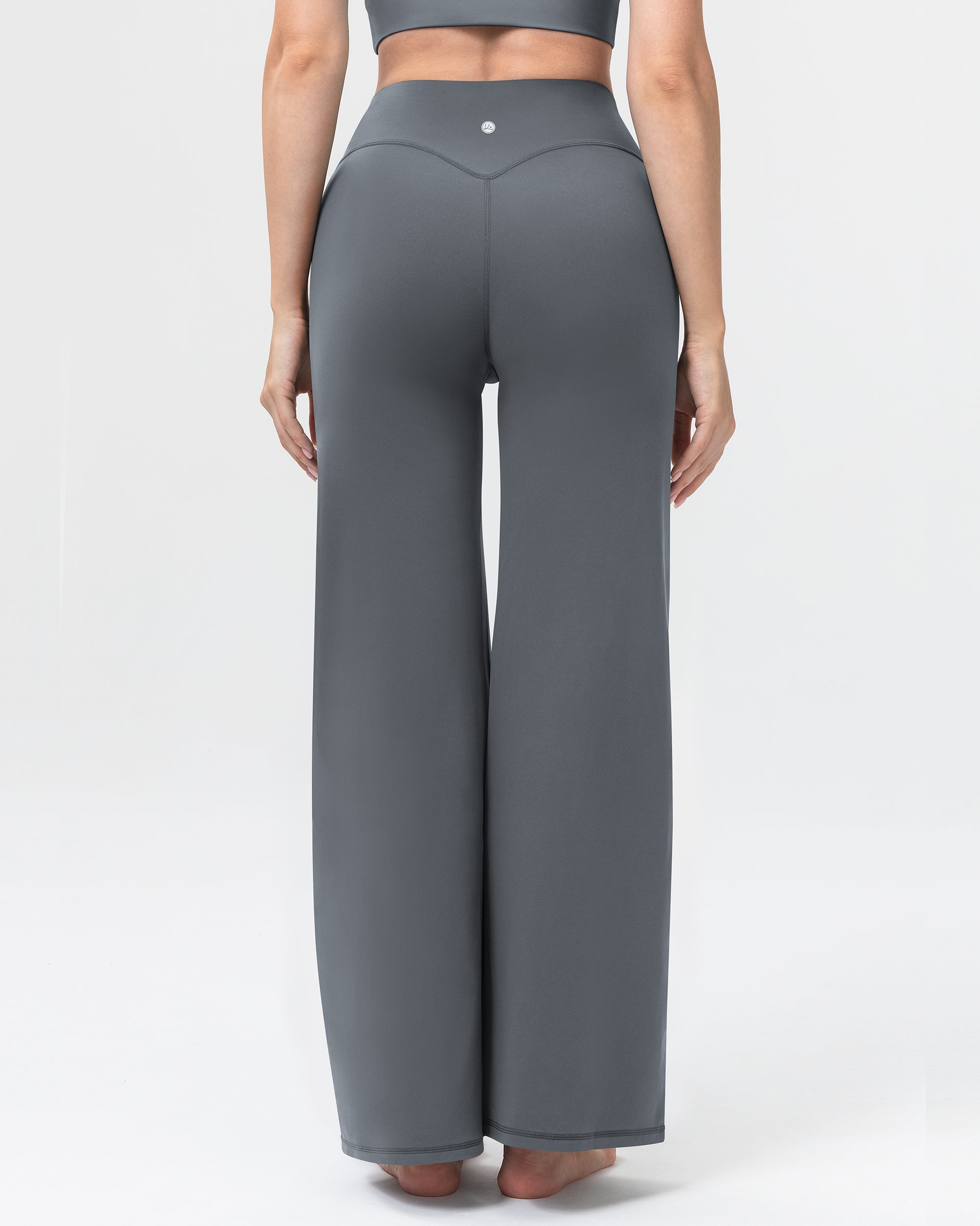 Wide Leg Yoga Pants for Women High Waisted Straight Gym Leggings 31"  260404